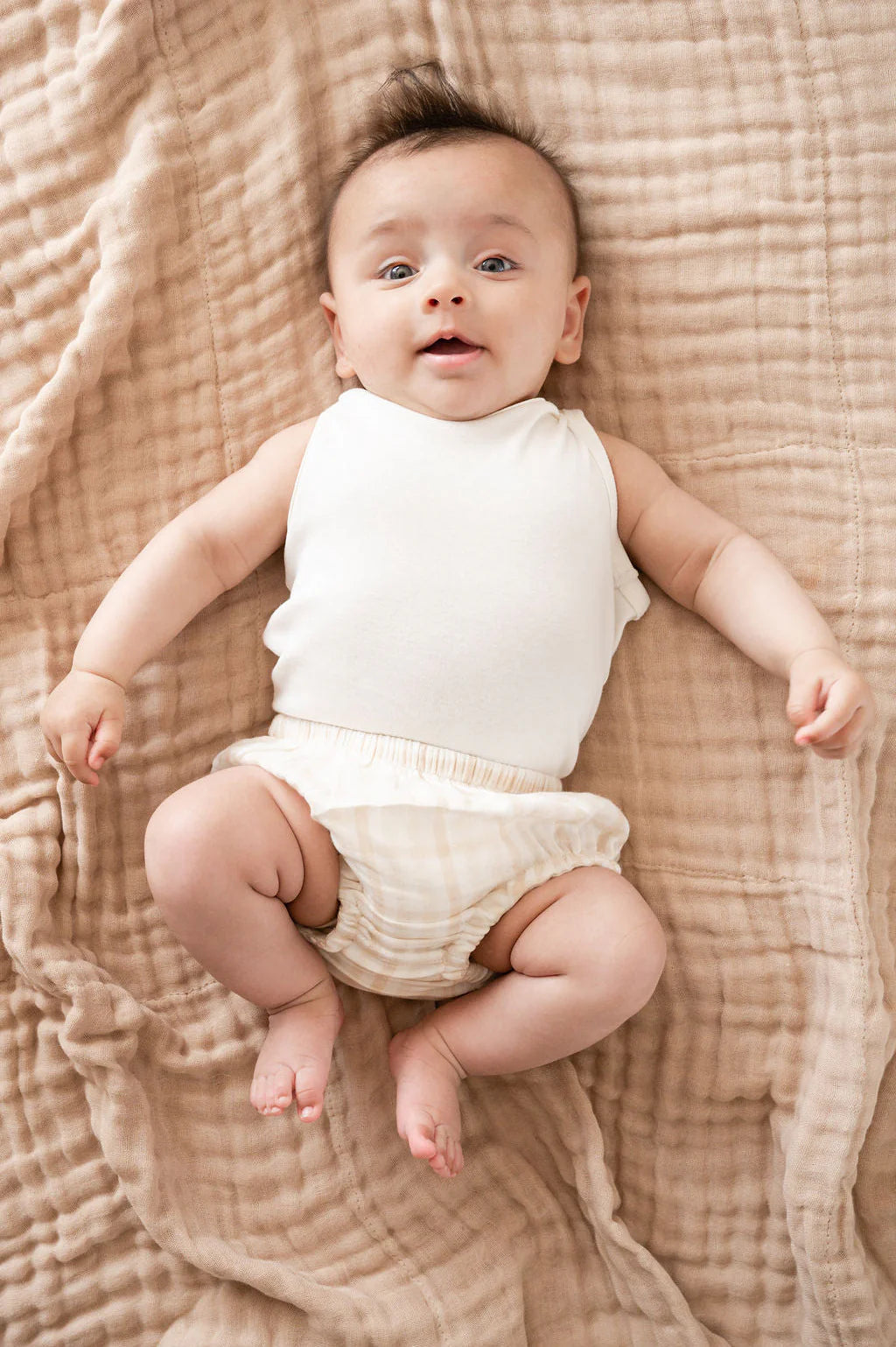Fibre For Good Undyed Organic Cotton Muslin Wrap - Soft Baby Swaddle Blanket for Newborns, Nursing Cover & Stroller Blanket