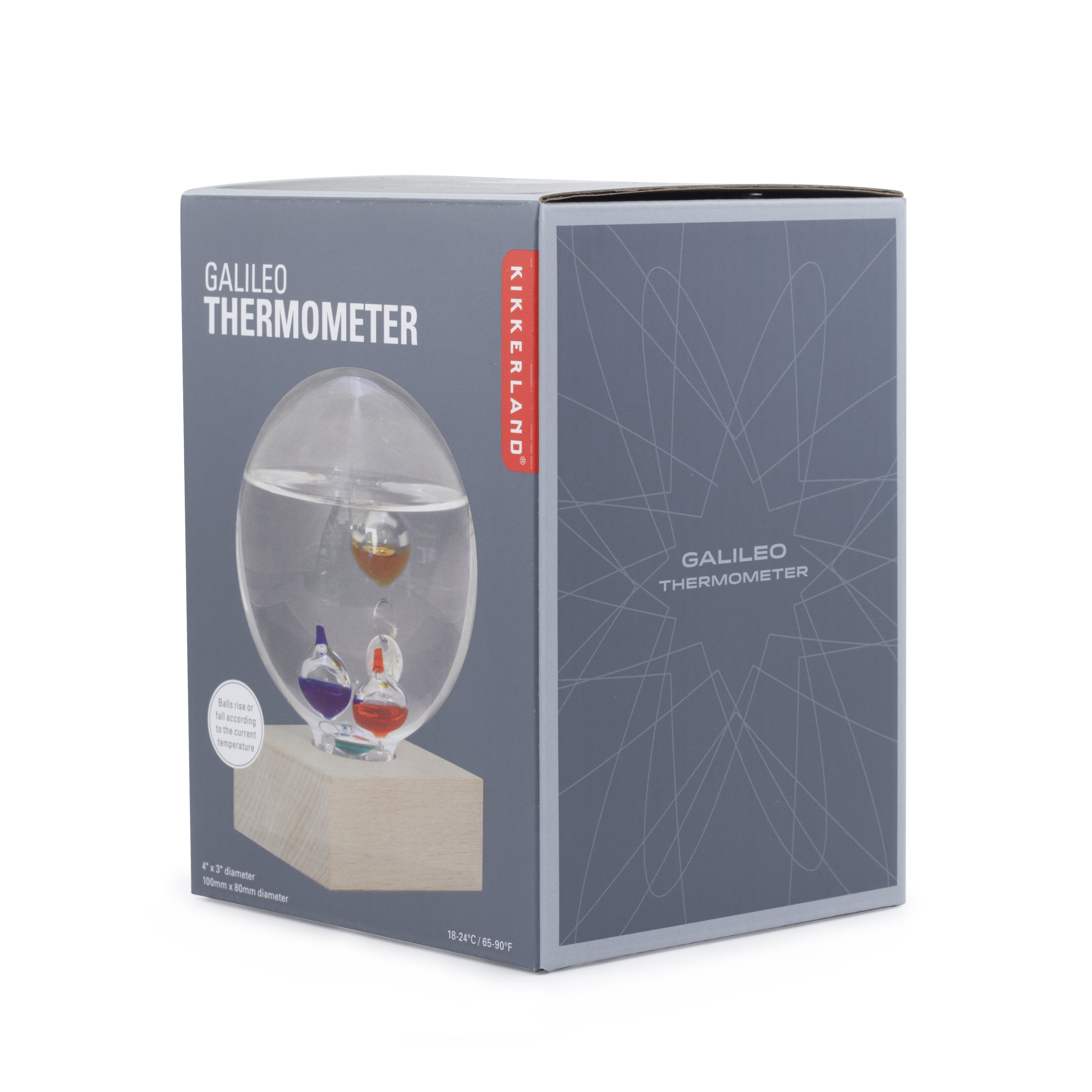 Galileo Thermometer - Classic Glass Weather Instrument for Indoor & Outdoor Temperature Measurement | Perfect for Home, Office, and Garden Decor