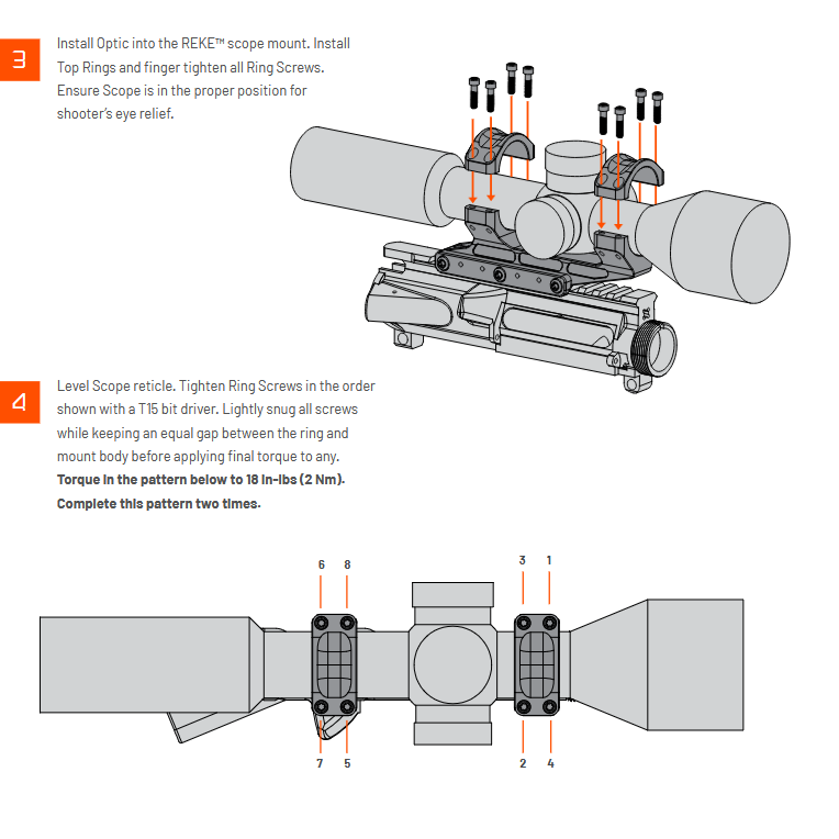 Unity Tactical REKE Scope Mount - 1.54