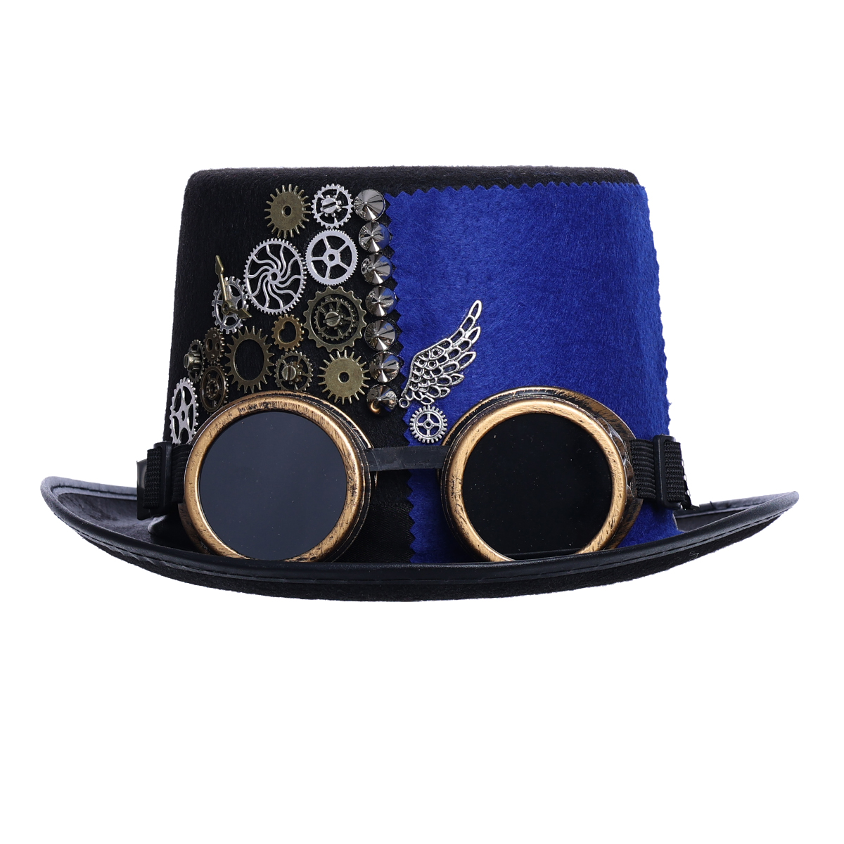 Steampunk Top Hat with Goggles for Women & Men - Victorian Gothic Halloween Costume Accessory - Perfect for Cosplay, Halloween Parties, and Themed Events