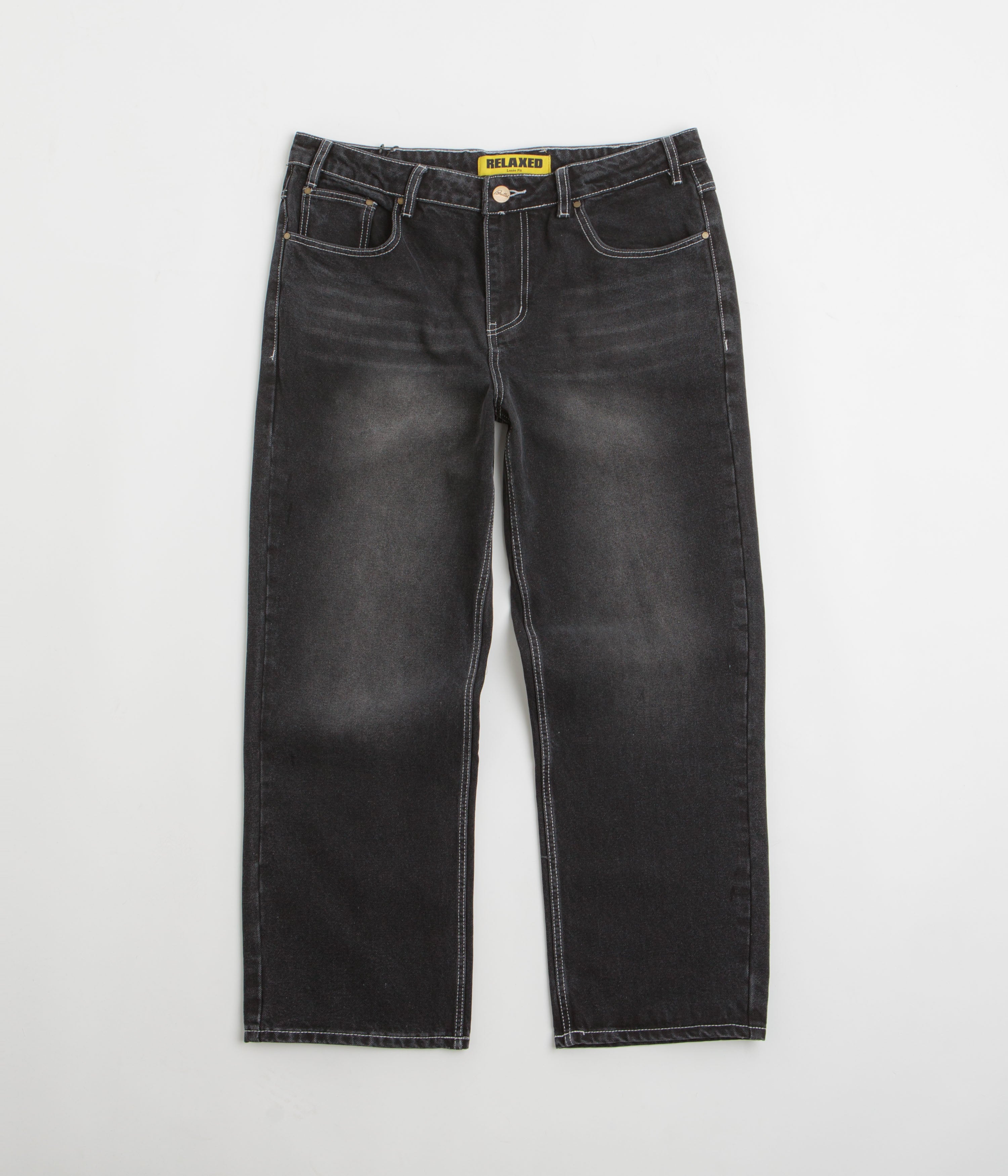 Butter Goods Ace Jeans - Distressed Black Denim Pants for Men | Vintage Style Ripped Jeans | Perfect for Casual Wear, Street Style & Everyday Outfits