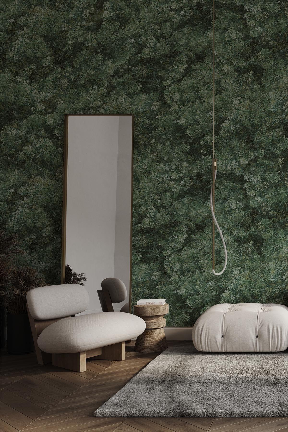 Wild Forest Ivy Green - Premium Artificial Ivy Leaves for Home & Garden Decor - Perfect for Wall Coverings, Wedding Backdrops, and Indoor Greenery