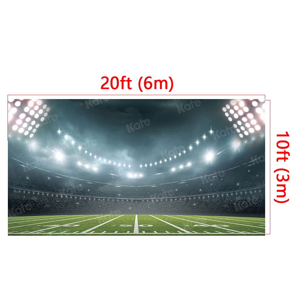20x10ft Football Backdrop - Stadium Photography Background for American Football Party Decor