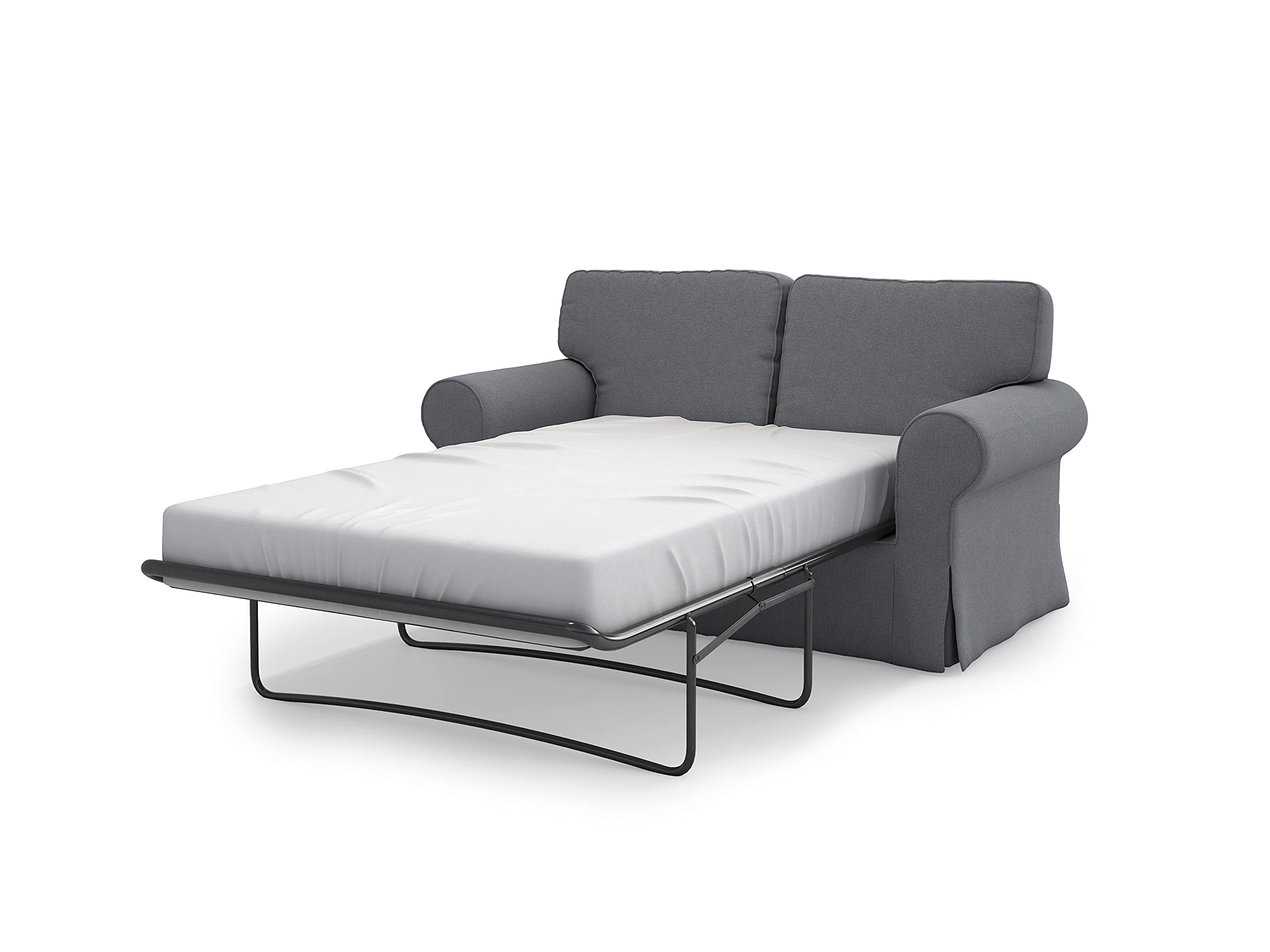 MASTERS OF COVERS Replacement Sofa Slipcover for IKEA Ektorp Sleeper & Sofa Bed - Dark Grey Fabric Protector | Perfect for Living Room, Bedroom & Home Decor