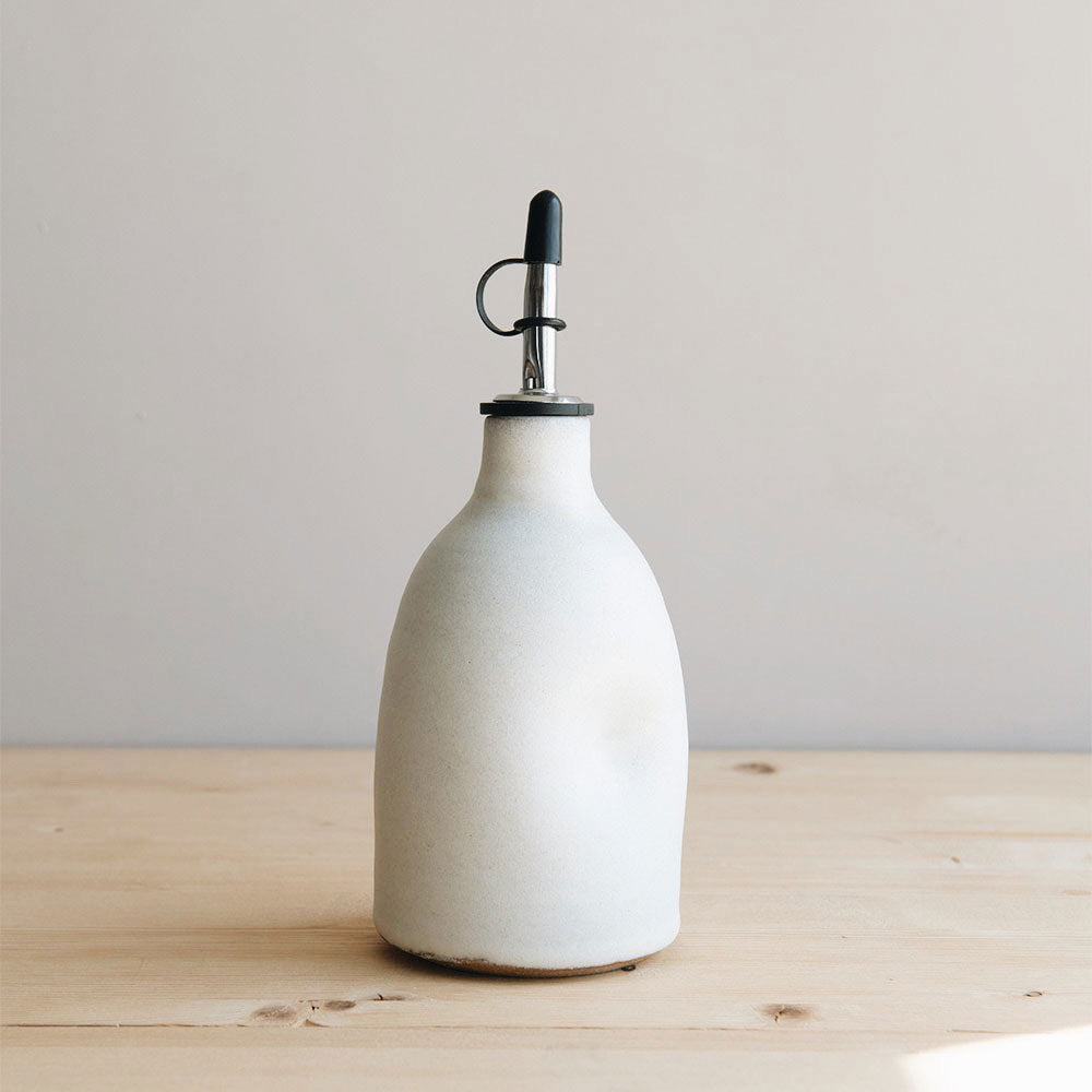 Premium Ceramic Oil Dispenser Bottle with Drip-Free Spout - Perfect for Kitchen, Salad Dressing & Gourmet Cooking