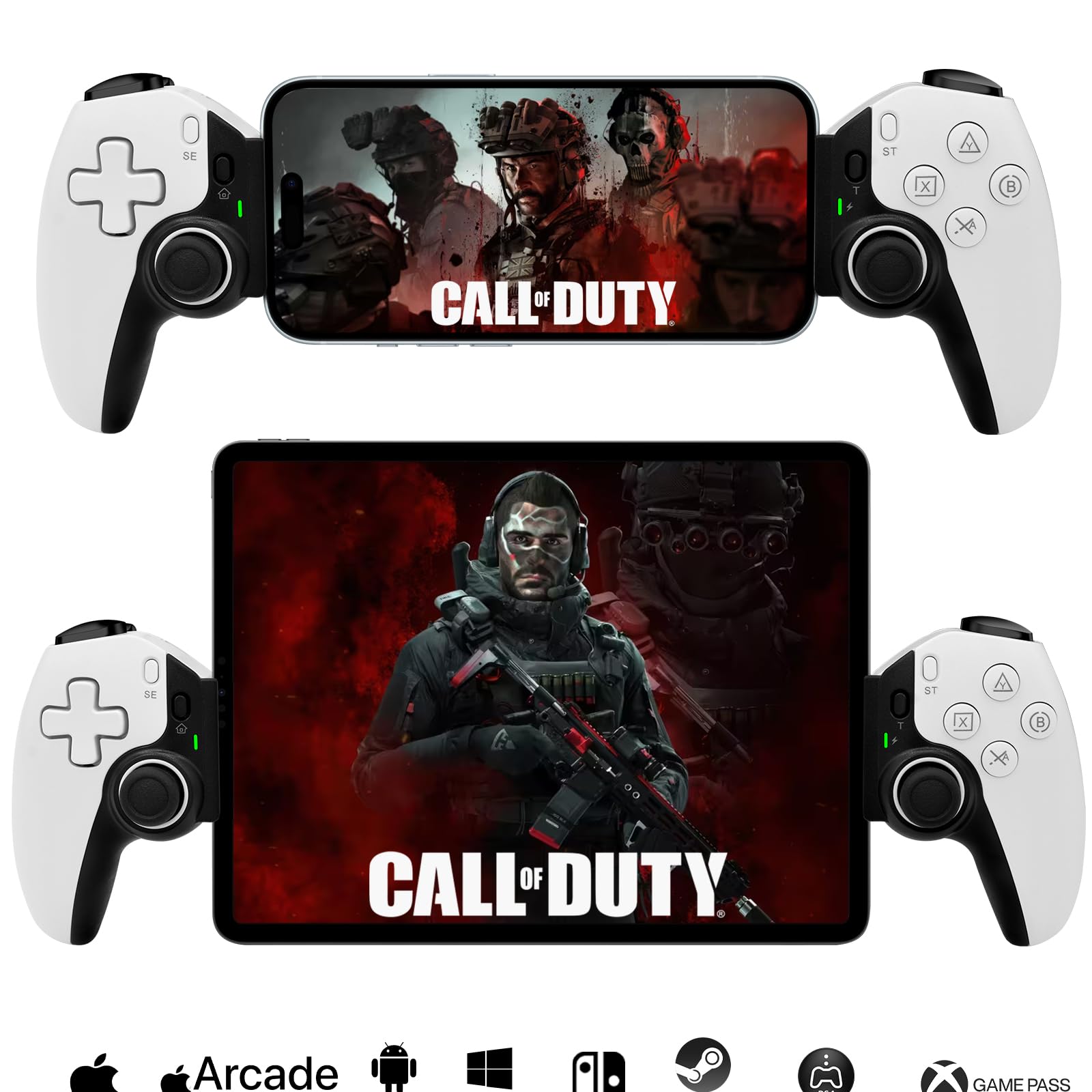 Megadream Wireless Gamepad for iPad, iPhone, Android, PC, Switch - Turbo, Cloud Gaming, PS5/Xbox Support - Perfect for COD & Mobile Gaming