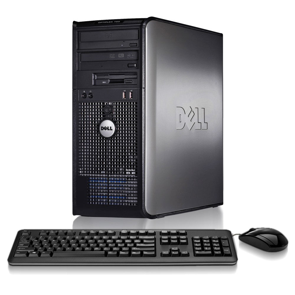 Dell Optiplex Desktop Computer Tower PC - Intel Core 2 Duo Processor, Windows 10 Pro, Includes Keyboard & Mouse - Perfect for Home Office, Business Workstations & Gaming Setups