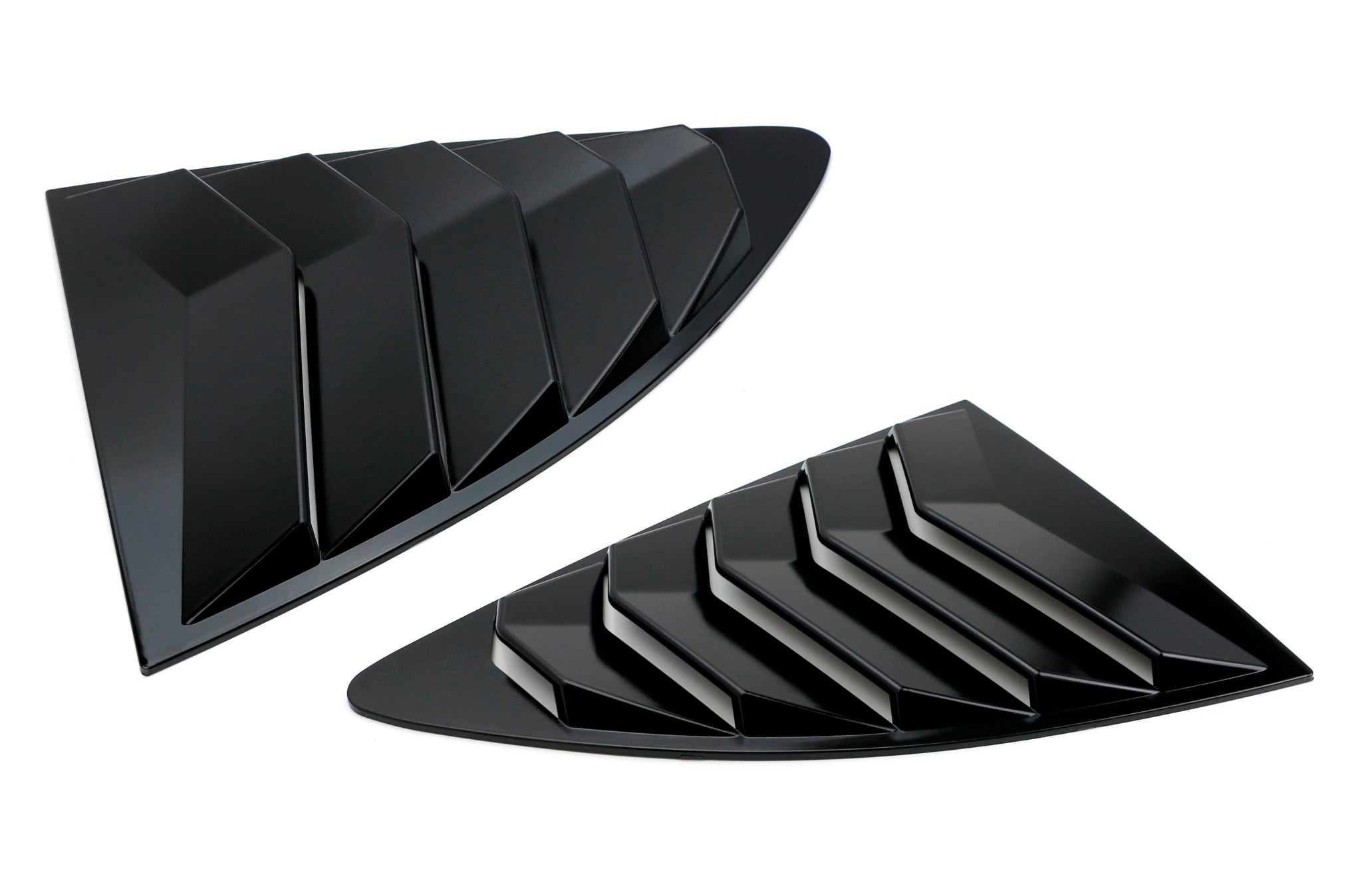 Gloss Black Rear Side Window Vent Louvers for 2013-2021 Scion FRS Toyota 86 Subaru BRZ - Sleek Car Accessory for Enhanced Style & Airflow