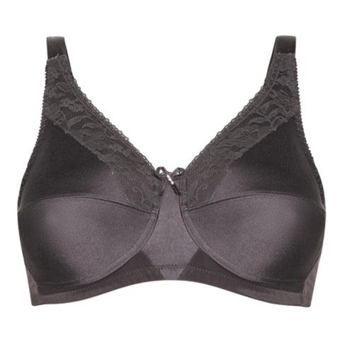 Amoena Nancy Post-Surgery Mastectomy Bra - Dark Grey - Comfortable & Supportive for Breast Cancer Survivors - Perfect for Daily Wear & Recovery