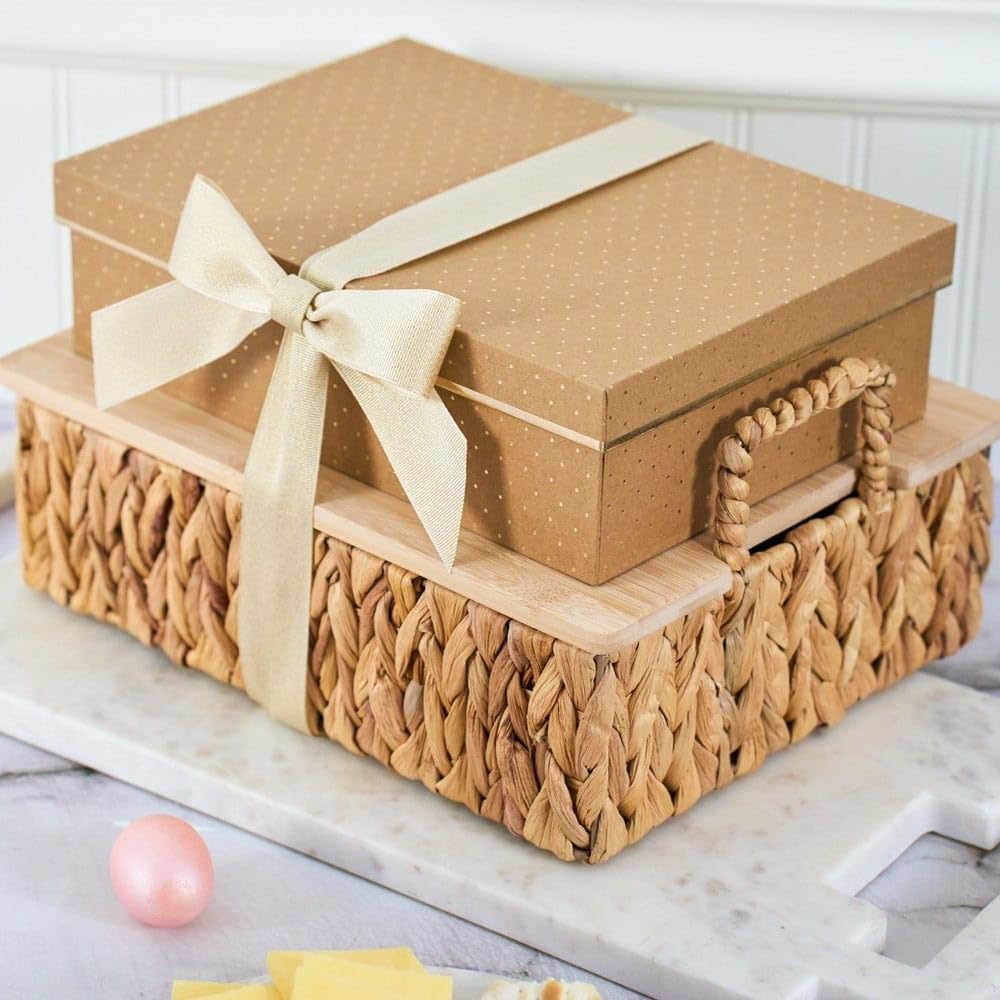 Premium Easter Fruit Basket with Fresh Fruits, Gourmet Cheese, Caramel Sauce & Chocolate - Perfect for Holiday Gifting, Corporate Events & Family Celebrations by GourmetGiftBaskets.com