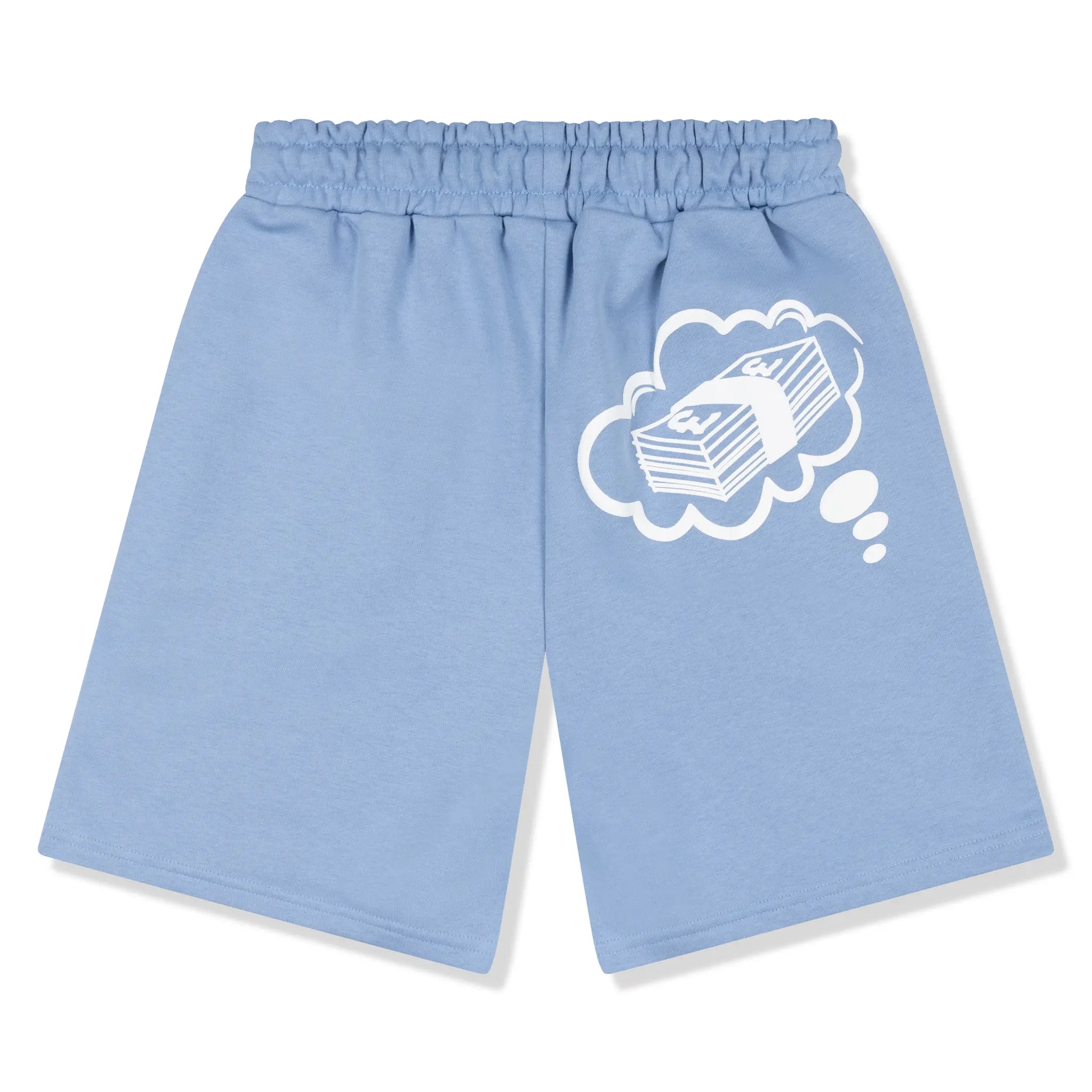 Fully Paid Dreams Sky Blue & White Shorts - Stylish Casual Shorts for Men & Women - Perfect for Summer, Beach, Gym, and Everyday Wear