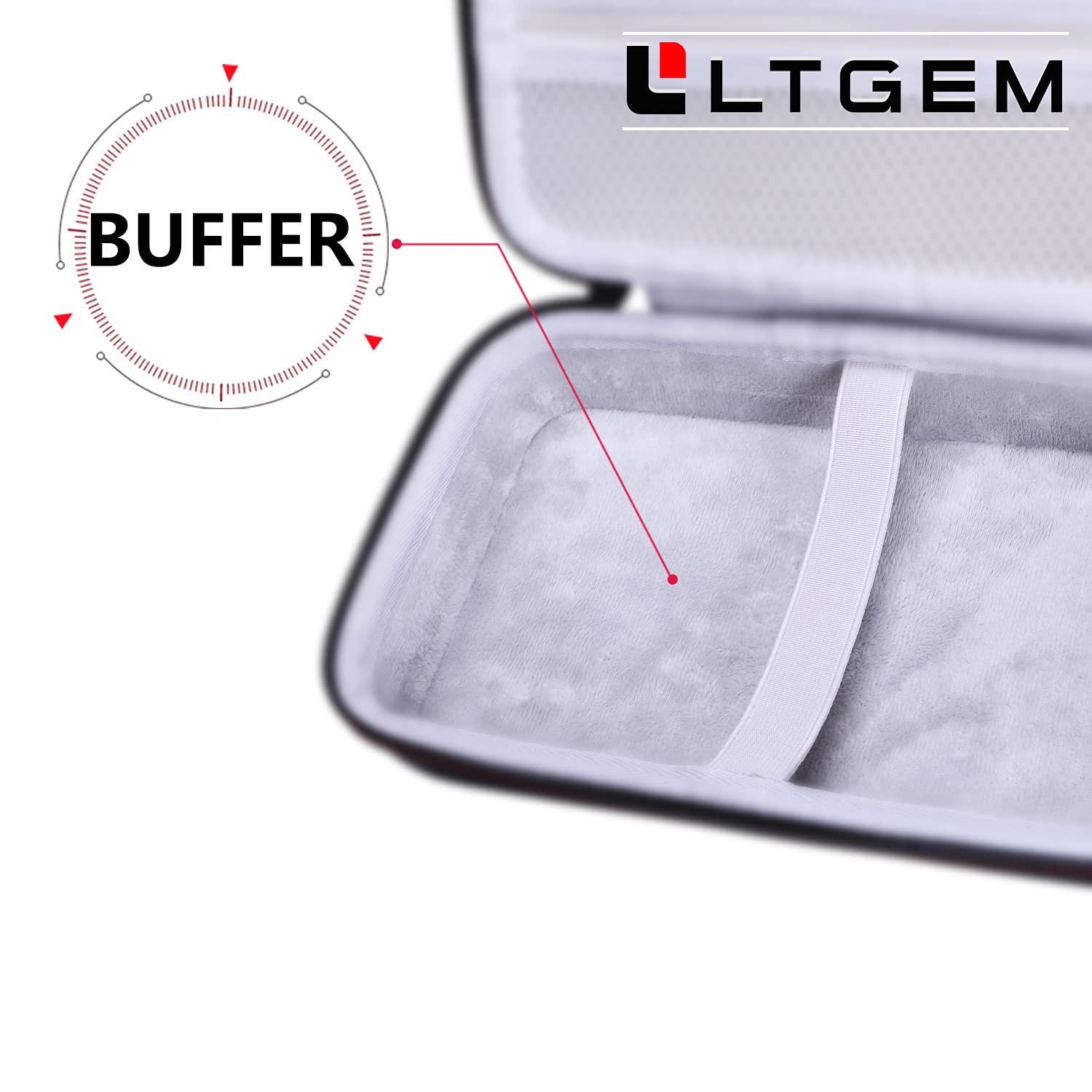 LTGEM EVA Hard Protective Case for Focusrite Scarlett Solo/2i2/4i4 (3rd & 4th Gen) & MAONO USB Audio Interfaces - Travel Storage Bag for Studio Recording & Mobile Music Production