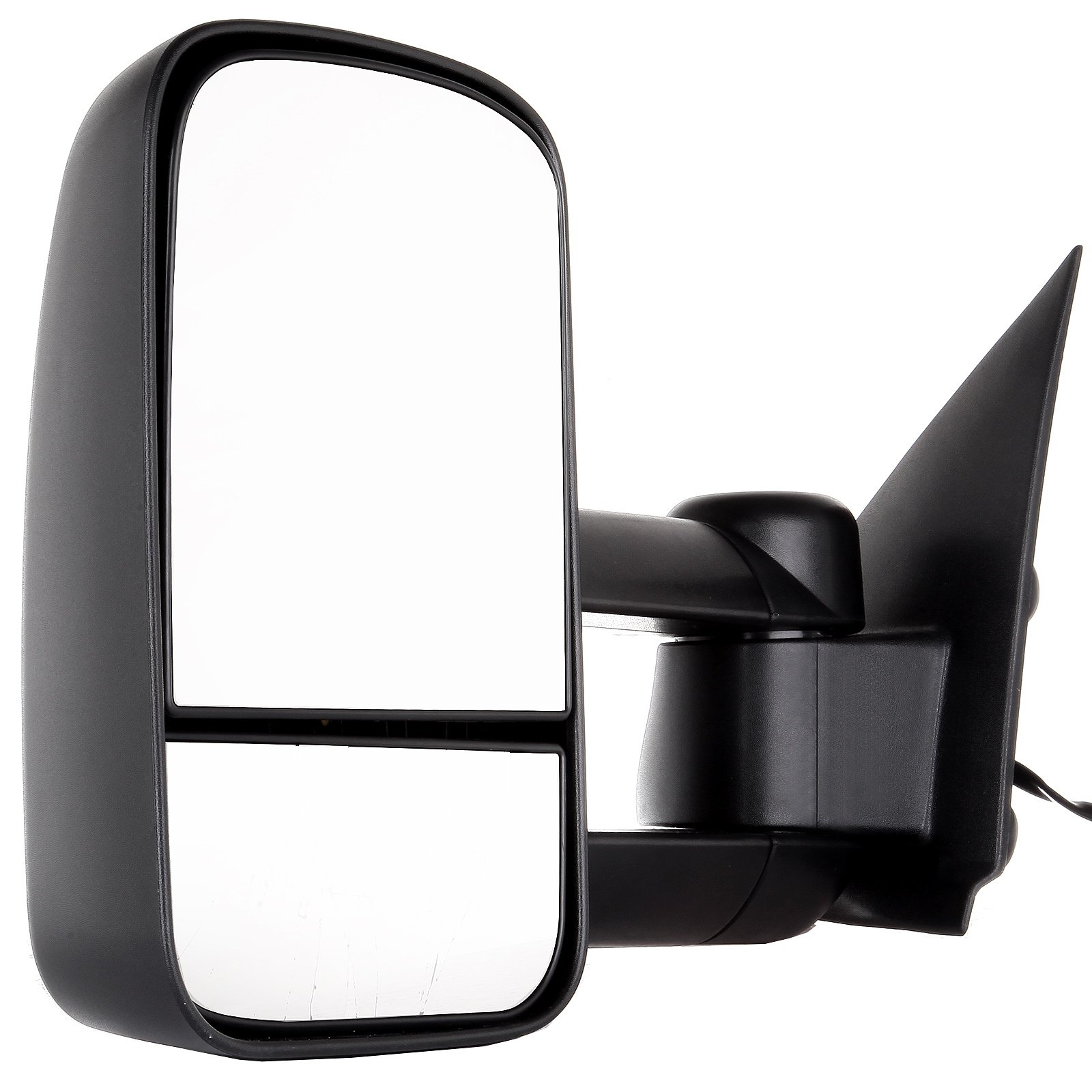 LUJUNTEC Power Adjustable Towing Mirrors for 1997-2003 Ford F150 Standard Extended Cab (Not Crew Cab) - Black Driver & Passenger Side Replacement Mirrors - Perfect for Towing Trailers, Boats & RVs