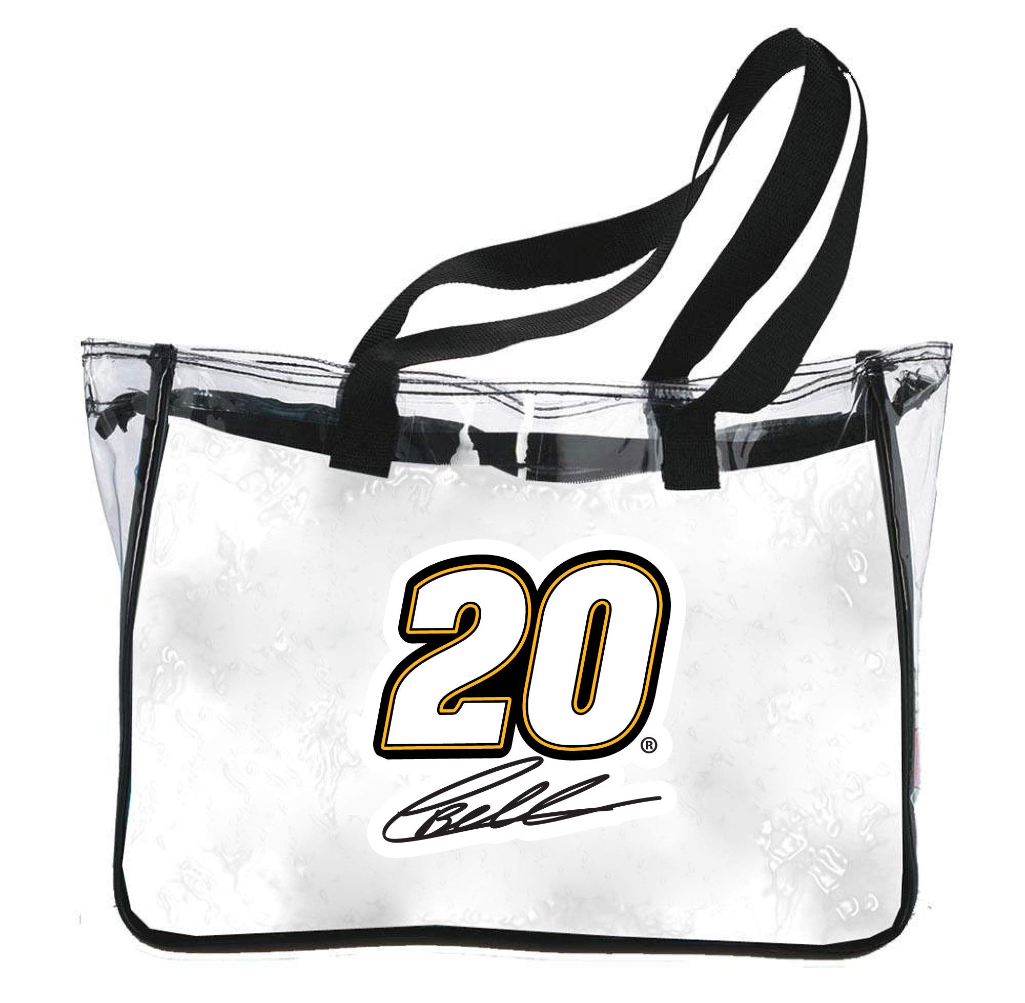 Christopher Bell #20 Clear Tote Bag - NASCAR Themed Stadium Approved Transparent Purse for Concerts, Sports Events & Travel Accessories