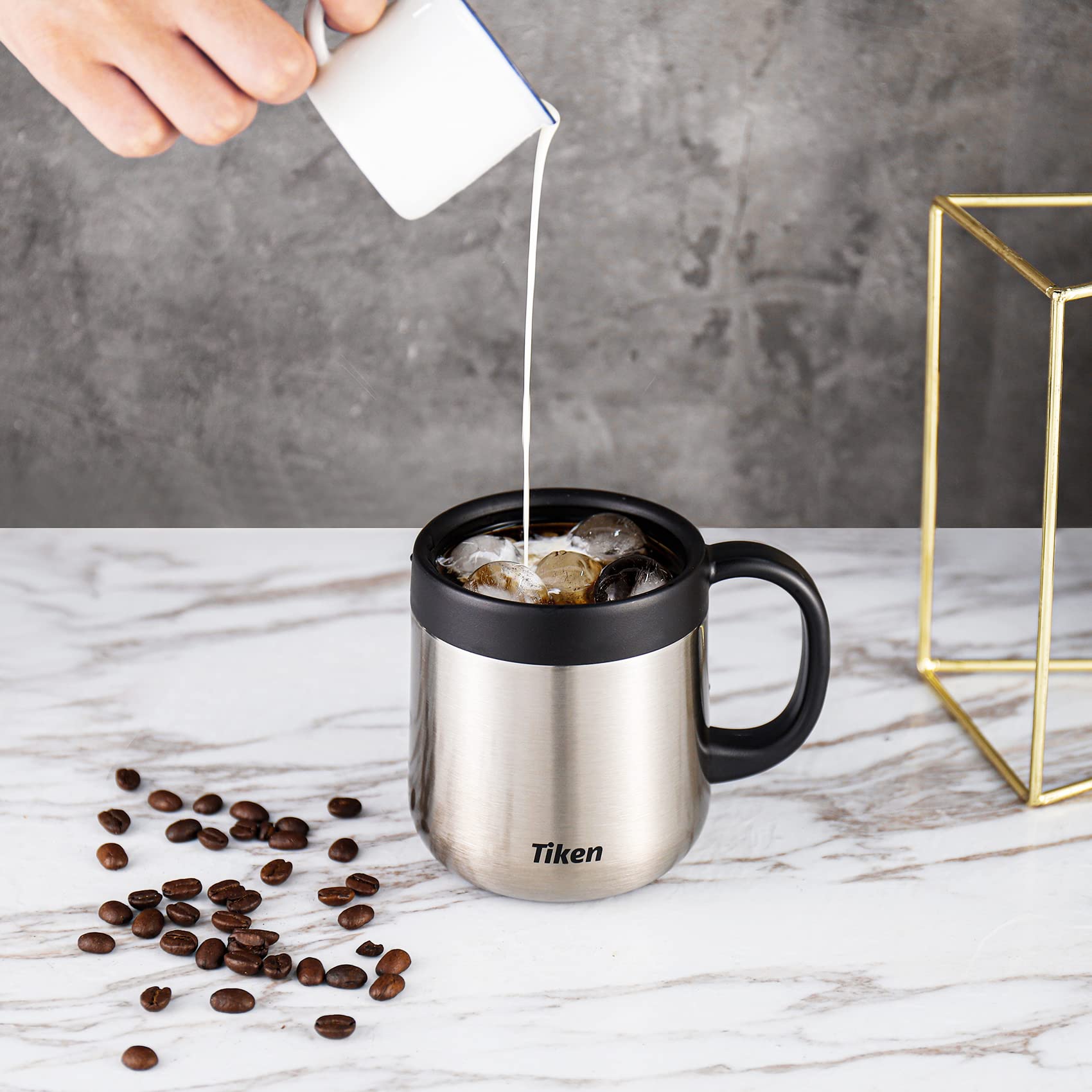 34 Oz Stainless Steel Thermal Coffee Carafe & 11 Oz Insulated Travel Mug with Lid - Vacuum Insulated Coffee Set for Home, Office & Camping