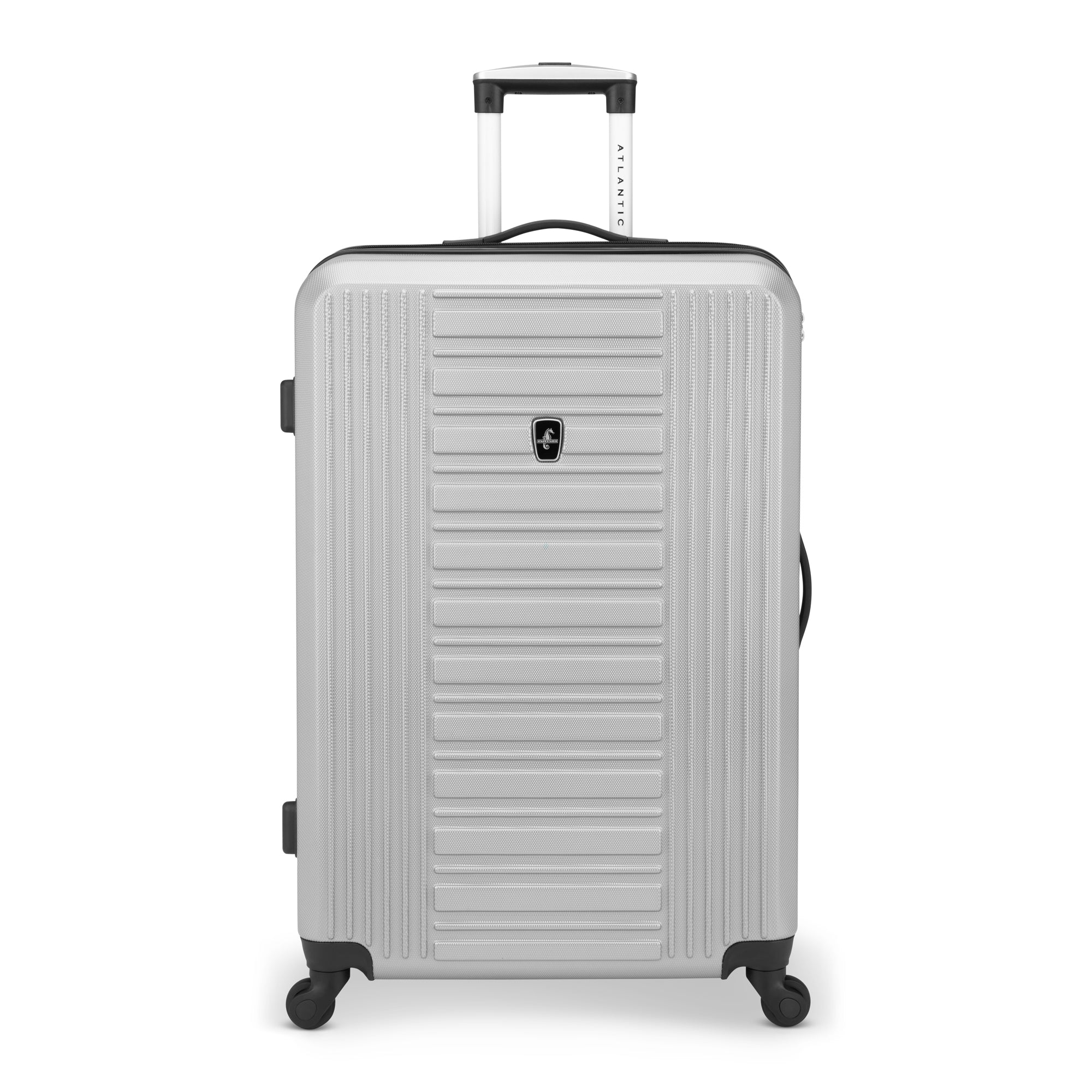 Atlantic Acclaim II 3-Piece Luggage Set - Lightweight Spinner Suitcase with TSA Lock, Durable Hardshell Carry On & Checked Bags (Black) - Perfect for Business Travel, Family Vacations & International Trips