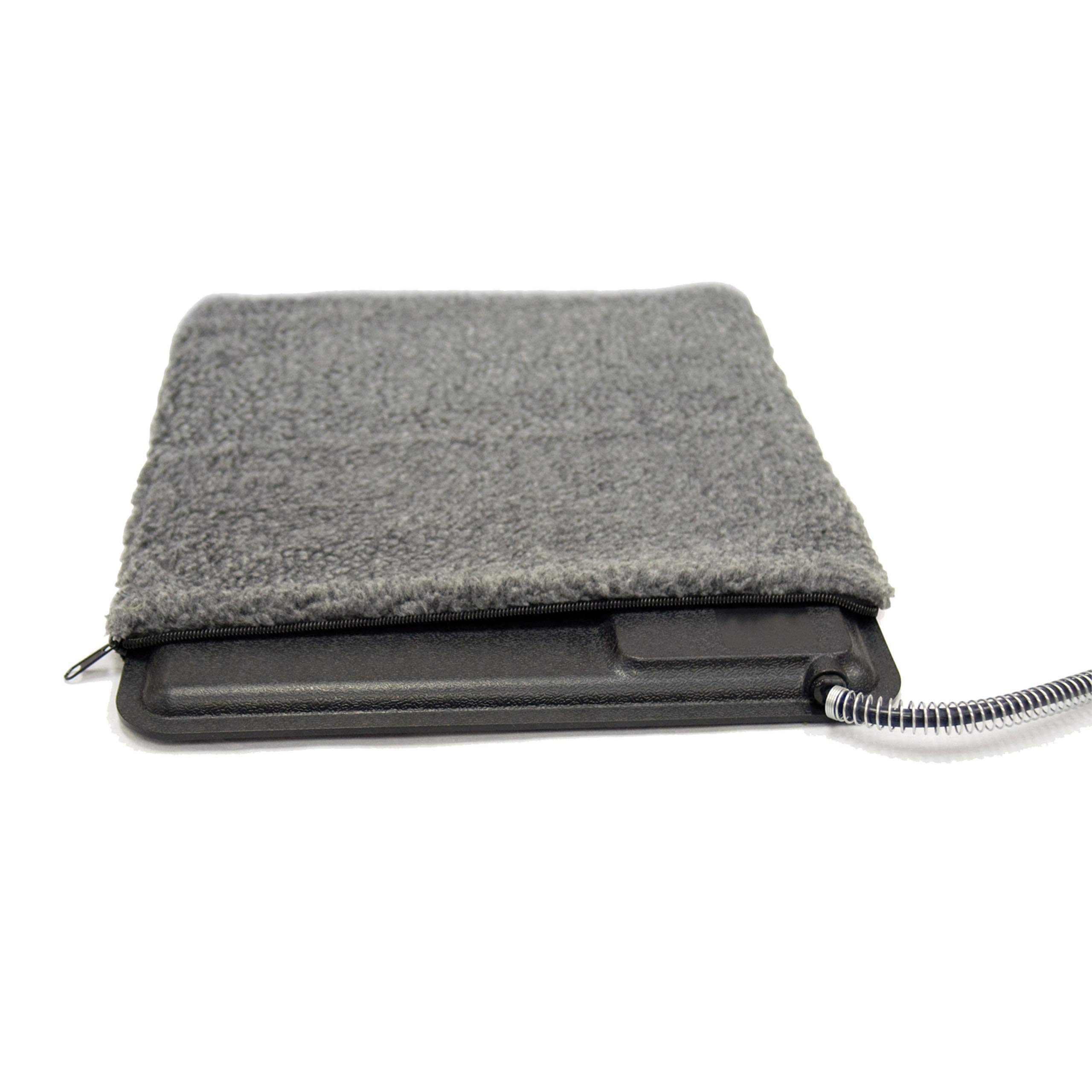 K&H Pet Products Lectro-Kennel Outdoor Heated Pad Deluxe Cover - Gray Fleece Lining, 22.5