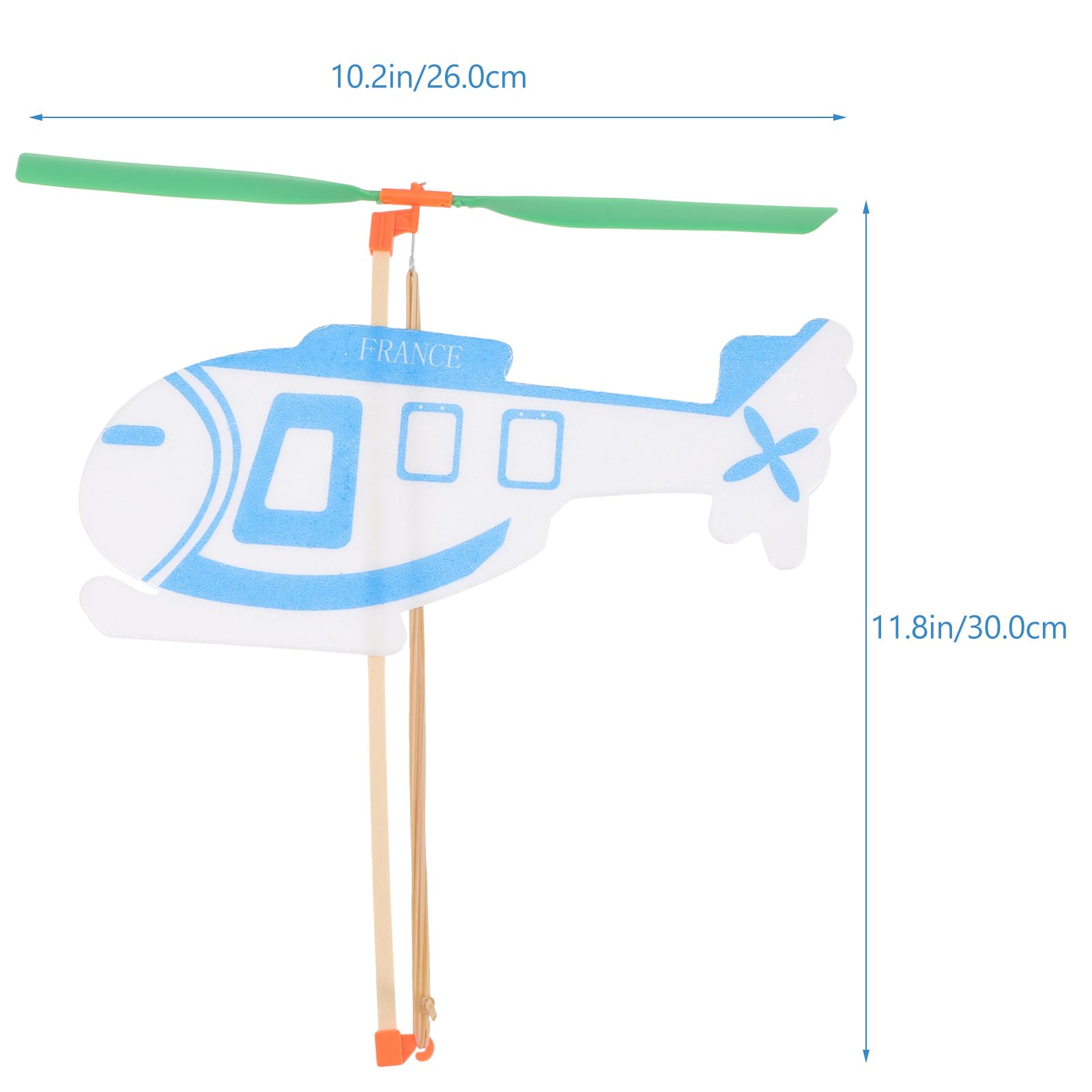 5pcs Rubber Band Powered Helicopter Toys - Outdoor Flying Glider Airplane for Kids, Fun STEM Aircraft Toy Set for Boys & Girls - Perfect for Backyard Play, Birthday Gifts, and Outdoor Activities