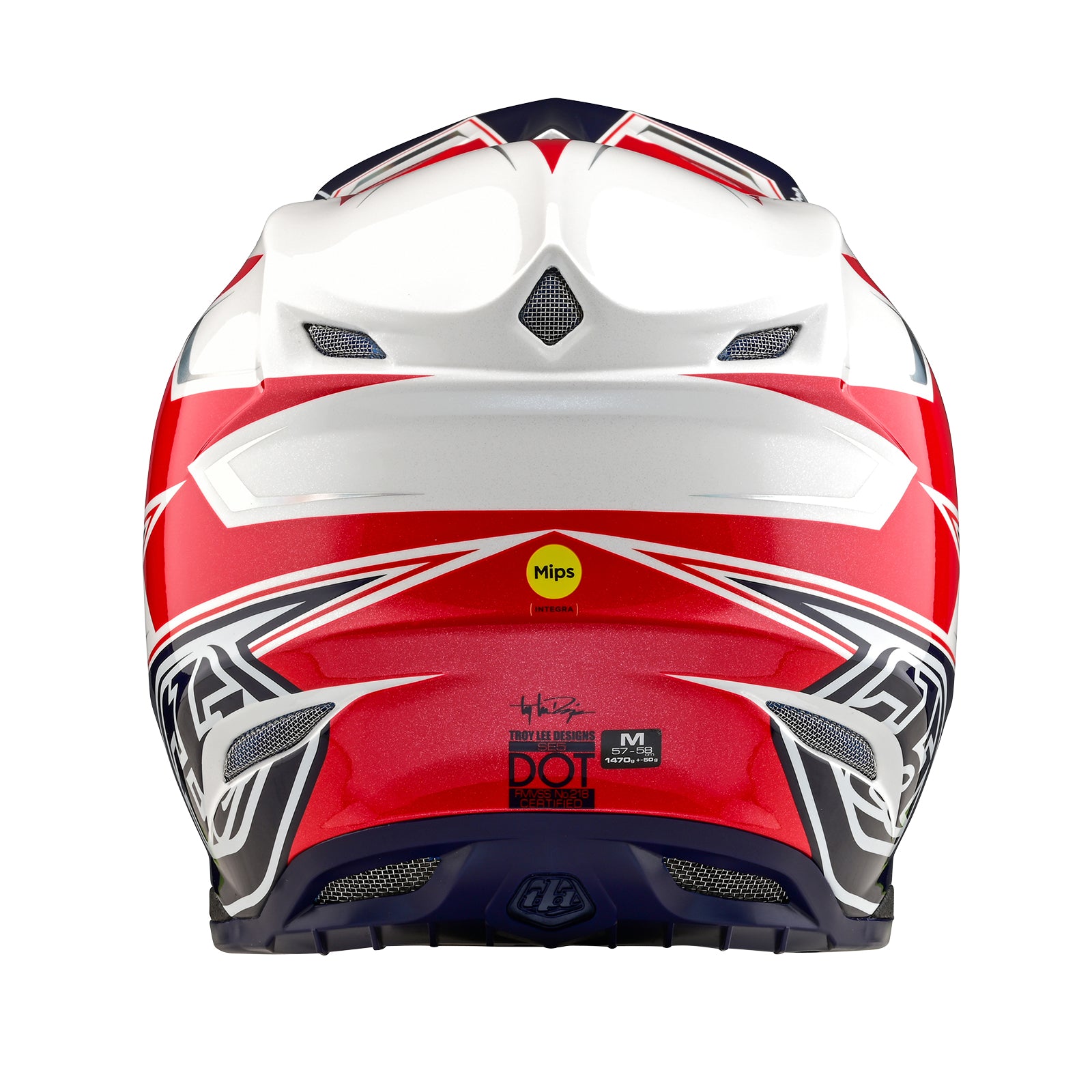 Troy Lee Designs X Oakley SE5 Composite MIPS Helmet - White & Blue for Mountain Biking, Cycling & Extreme Sports Protection