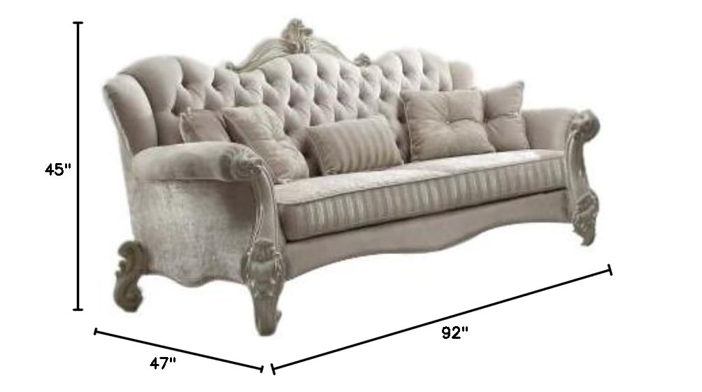 Acme Versailles Living Room Set with Sofa and Loveseat - Modern 3-Piece Furniture for Small Spaces | Perfect for Apartments, Condos & Cozy Family Gatherings