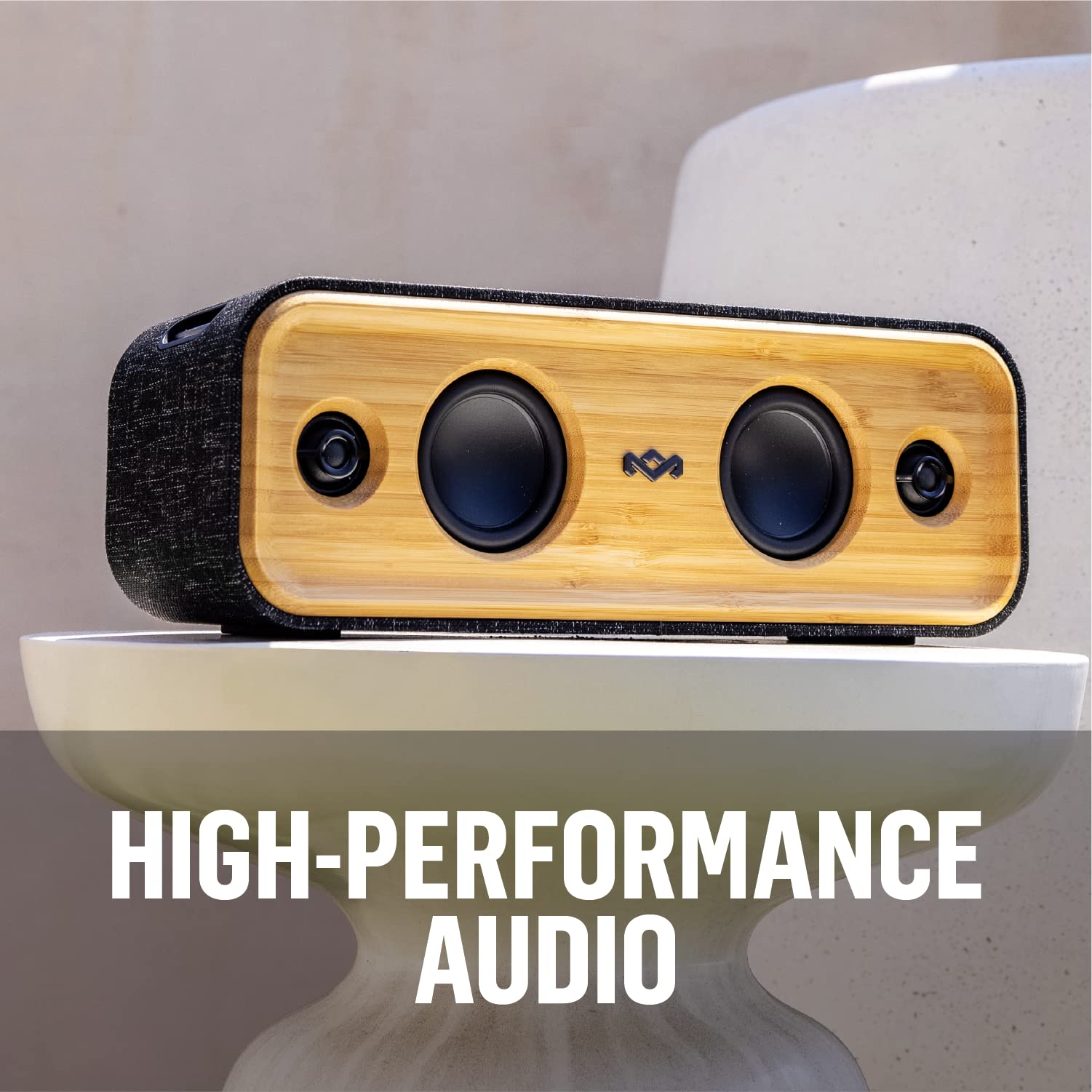 House of Marley Get Together 2 Portable Bluetooth Speaker - 20H Playtime, IP65 Waterproof, Eco-Friendly Materials - Perfect for Outdoor Adventures, Beach Parties & Home Entertainment