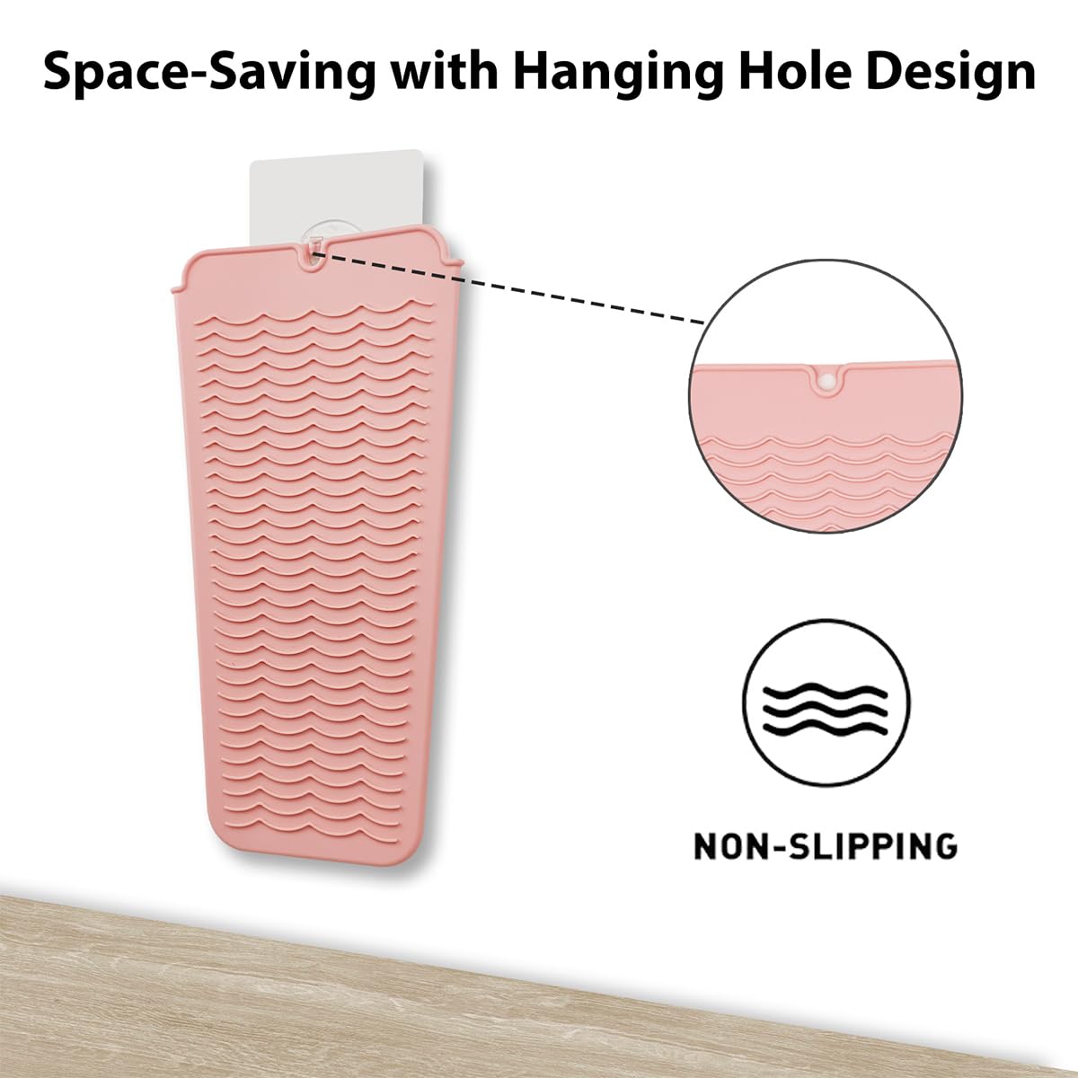 **Heat Resistant Silicone Mat for Hair Straightener & Curling Iron - 11