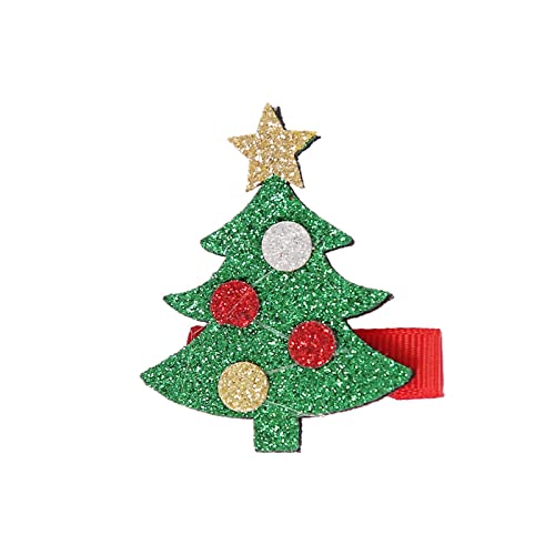Christmas Baby Hair Clips - Glitter Sequins Cartoon Fawn Hair Accessories for Women & Girls (Under $5) - Perfect for Holiday Parties, Gifts & Festive Outfits