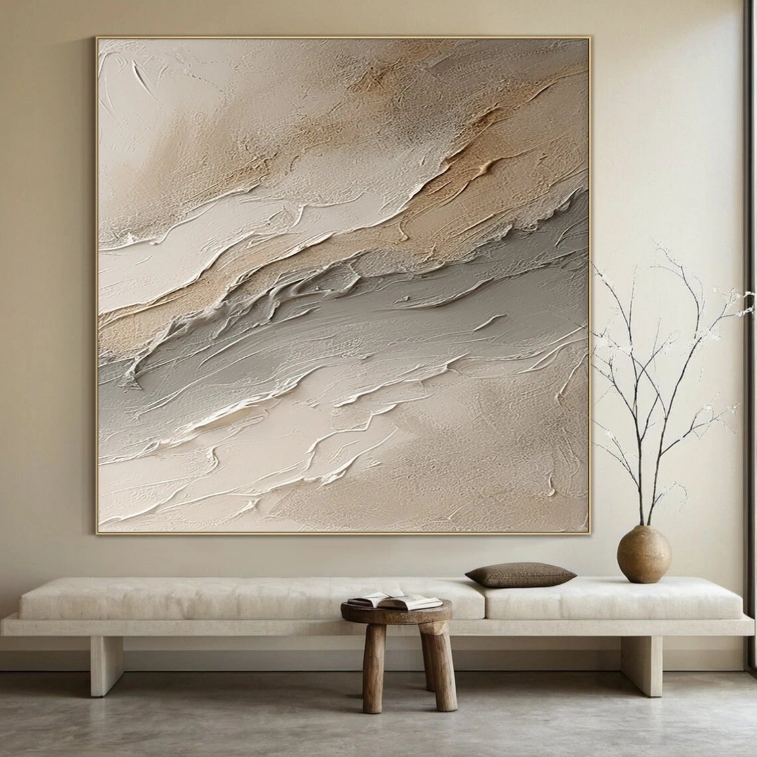 Abstract Painting #AB 338 - Modern Wall Art for Home & Office Decor | Large Canvas Artwork for Living Room, Bedroom, or Workspace