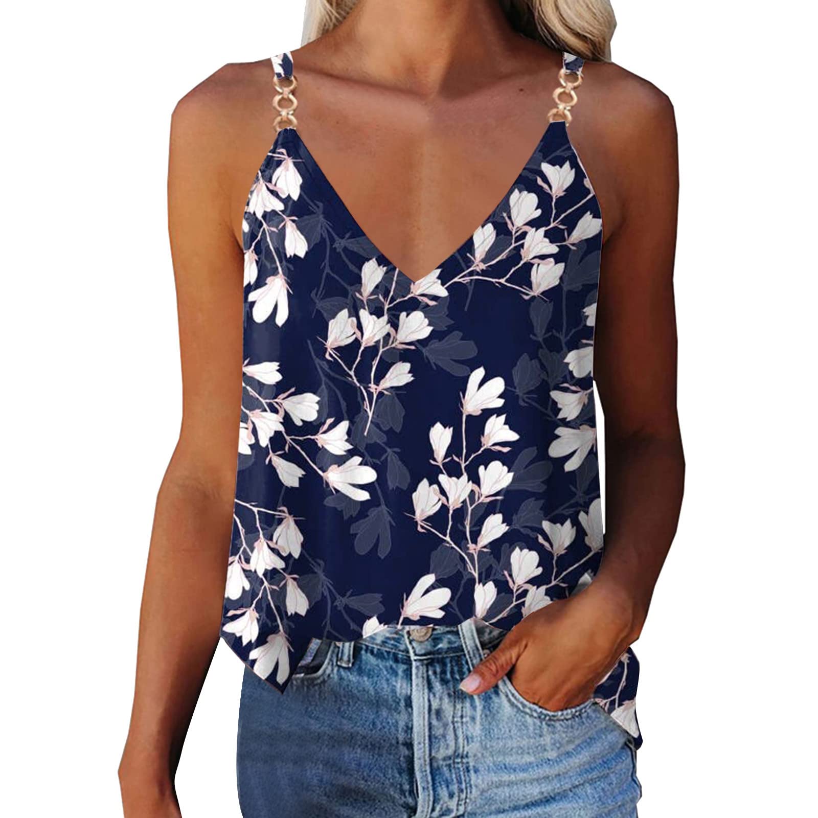 Women's Workout Tops - Sleeveless O-Neck Athletic T-Shirts for Running, Yoga & Gym | Breathable Printed Casual Vest for Women's Fitness & Activewear