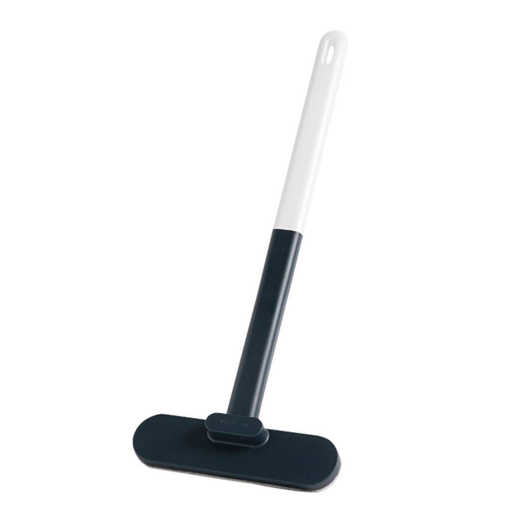 BESPORTBLE Window Squeegee - Heavy Duty Wet/Dry Dual-Use Window Cleaning Tool with Widened Brush for Glass, Mesh Screens & Shower Doors - Perfect for Home, Office & Car Window Cleaning