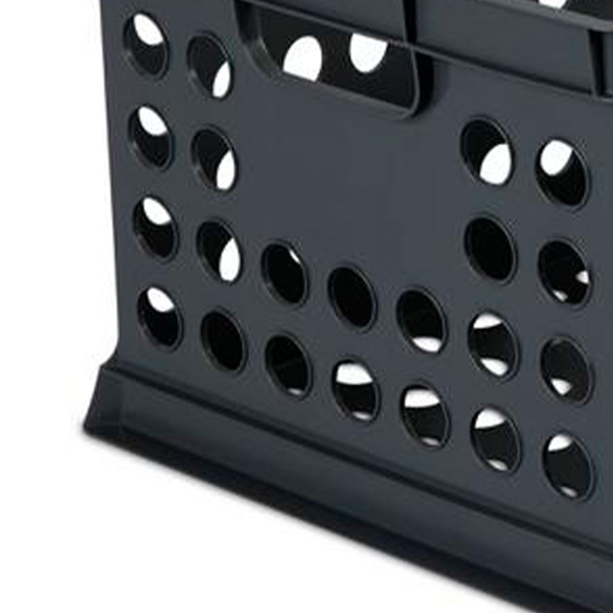 Sterilite Stackable Plastic Storage Bins with Handles - 24-Pack Black Organizer Crates for Home Office, Dorm Room, Garage & Utility Organization | Perfect for File Storage, Closet Organization & Moving Supplies