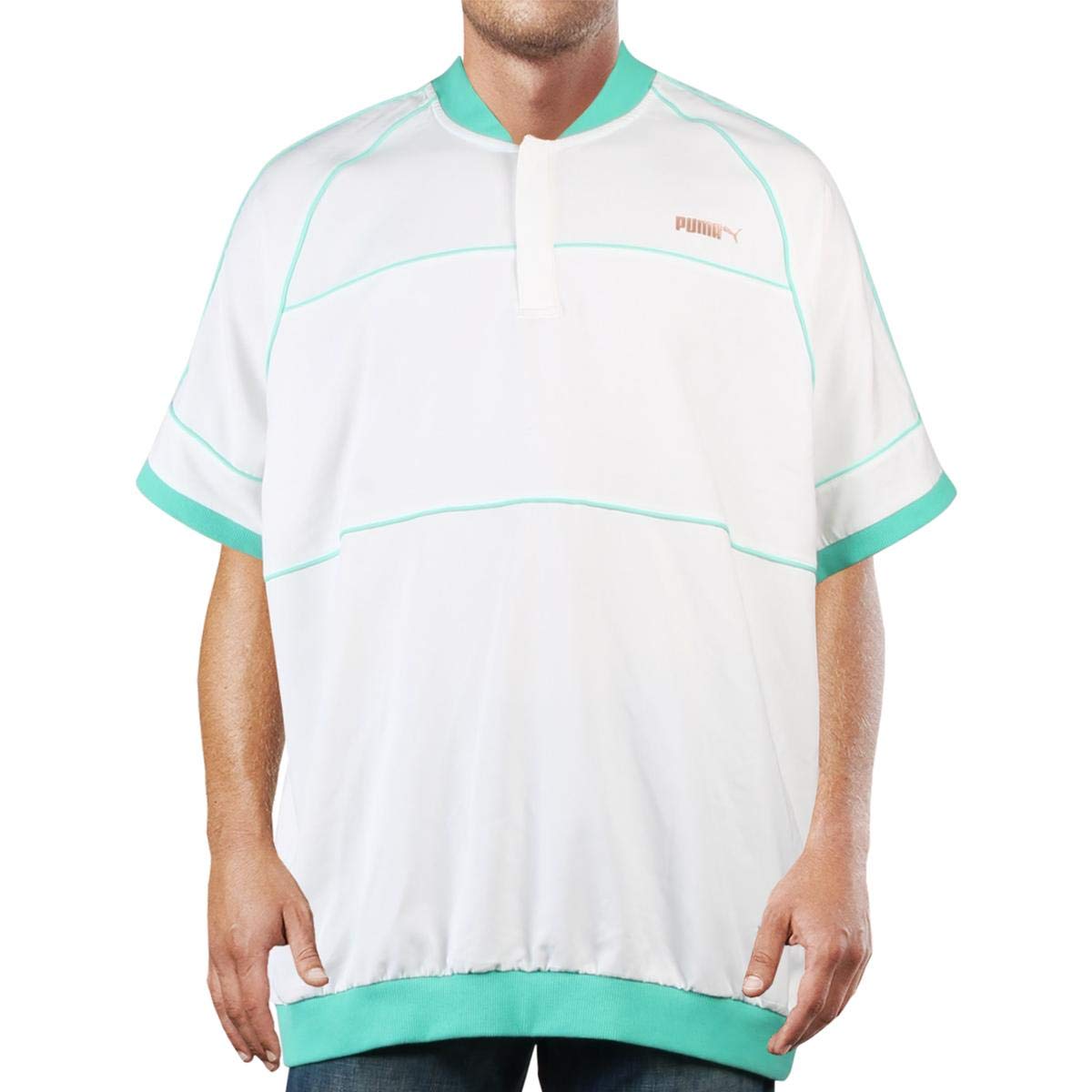 PUMA Men's Running & Fitness Shirts - Breathable Quick-Dry Workout Tops for Jogging, Gym & Training - White XXL