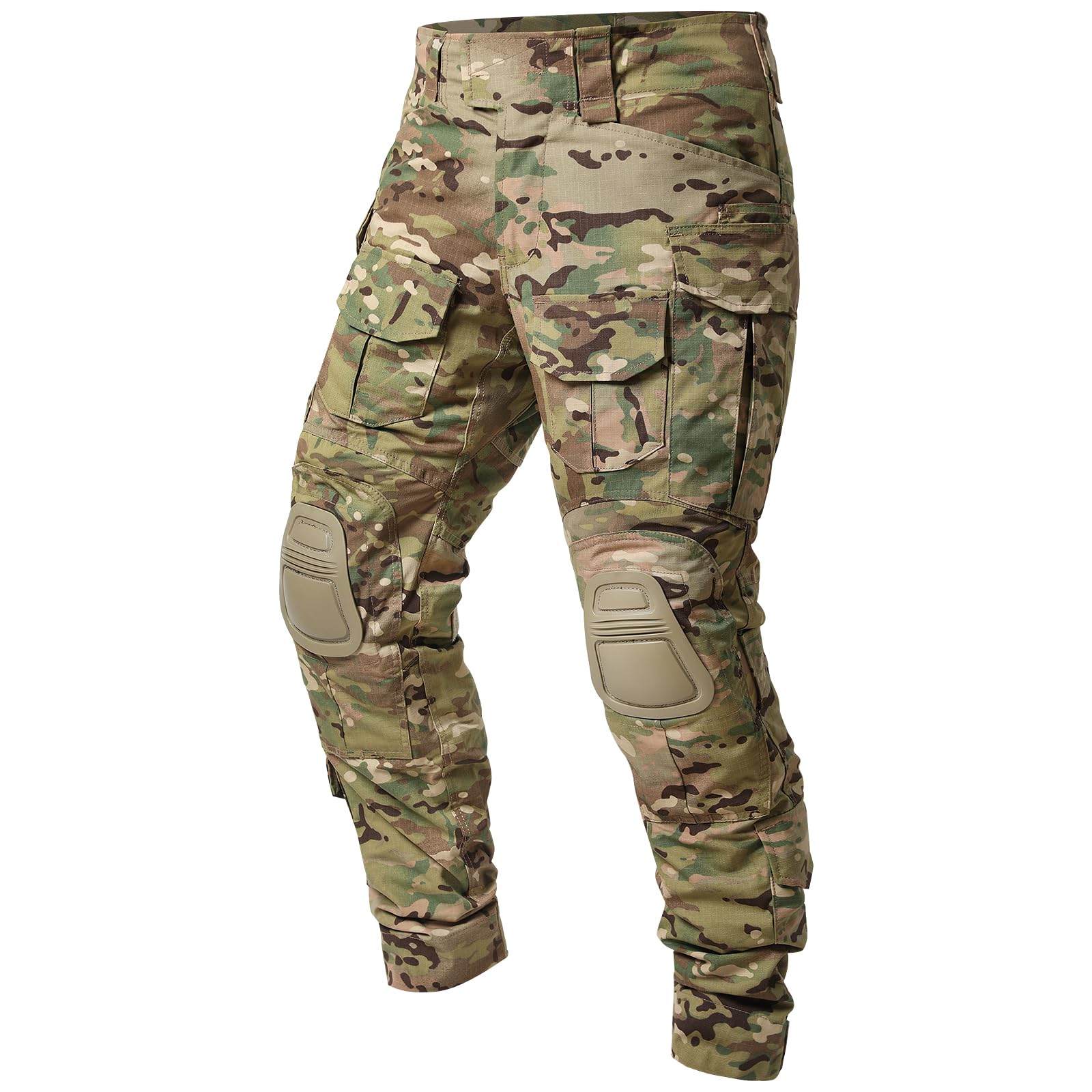 G3 Combat Pants for Men - Military Tactical Camouflage Pants with Multi-Pocket Design | Rip-Stop Hunting Hiking Paintball Tactical Wear | Perfect for Outdoor Adventures, Airsoft & Survival Training