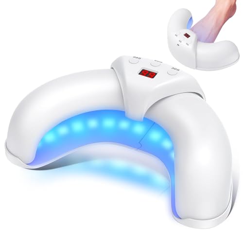 Large Nail Fungus Laser Treatment Device - Infrared & Blue Light Therapy for Multiple Toenails | Safe & Effective Home Treatment for Fungal Infections | Perfect for Athletes, Seniors & Diabetic Foot Care