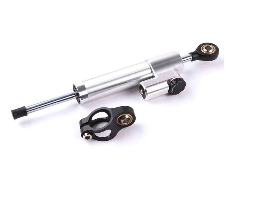 KOQIO Universal Motorcycle Steering Damper - Shock Absorber & Handlebar Stabilizer for Motorbikes (Fits Most Models) | Improves Ride Stability & Reduces Vibration for Off-Road, Street & Racing Bikes