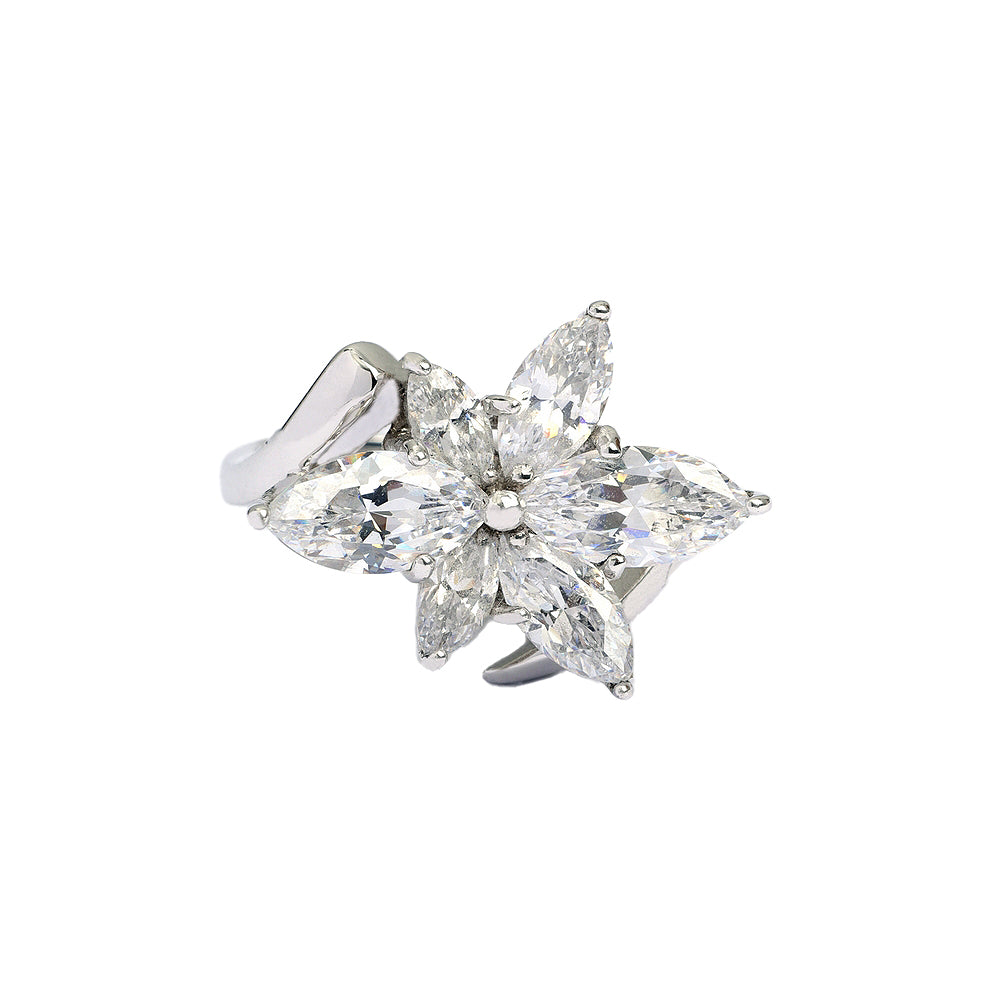 Zabel Ring for Women - Elegant Sterling Silver Band with Cubic Zirconia | Perfect for Engagement, Wedding, Anniversary & Everyday Wear