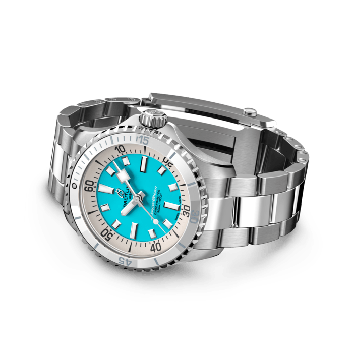 Breitling Superocean Automatic 36mm Stainless Steel Unisex Dive Watch - Luxury Waterproof Timepiece for Men & Women - Perfect for Swimming, Diving & Everyday Wear