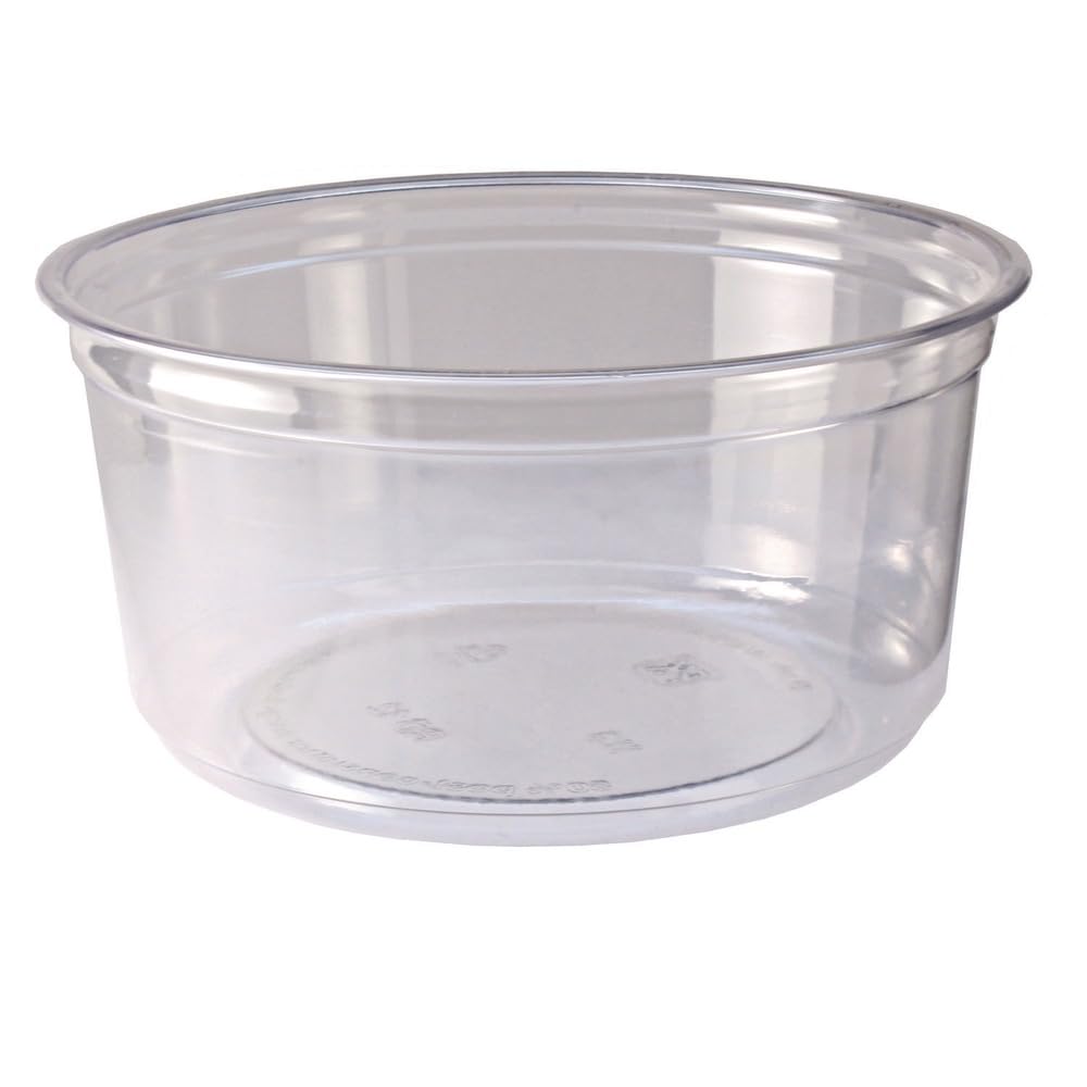 Premium Fabri-Kal 9501032 Alur 12oz Clear Plastic Deli Containers with Lids - 500 Pack (Case) - Ideal for Food Storage, Meal Prep, Takeout & Restaurant Use