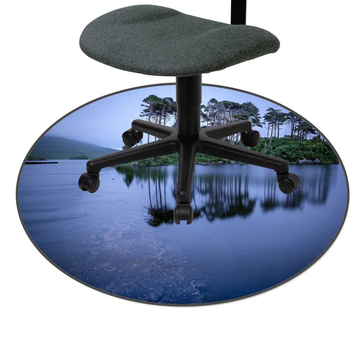 Premium Sea Island Gaming Chair Mat - 47 Inch Office Chair Mat for High Pile Carpet, Desk Mat Protector for Hard Floors, Gaming & Workstation Accessories - Perfect for Home Office, Gaming Setup & Computer Workstations