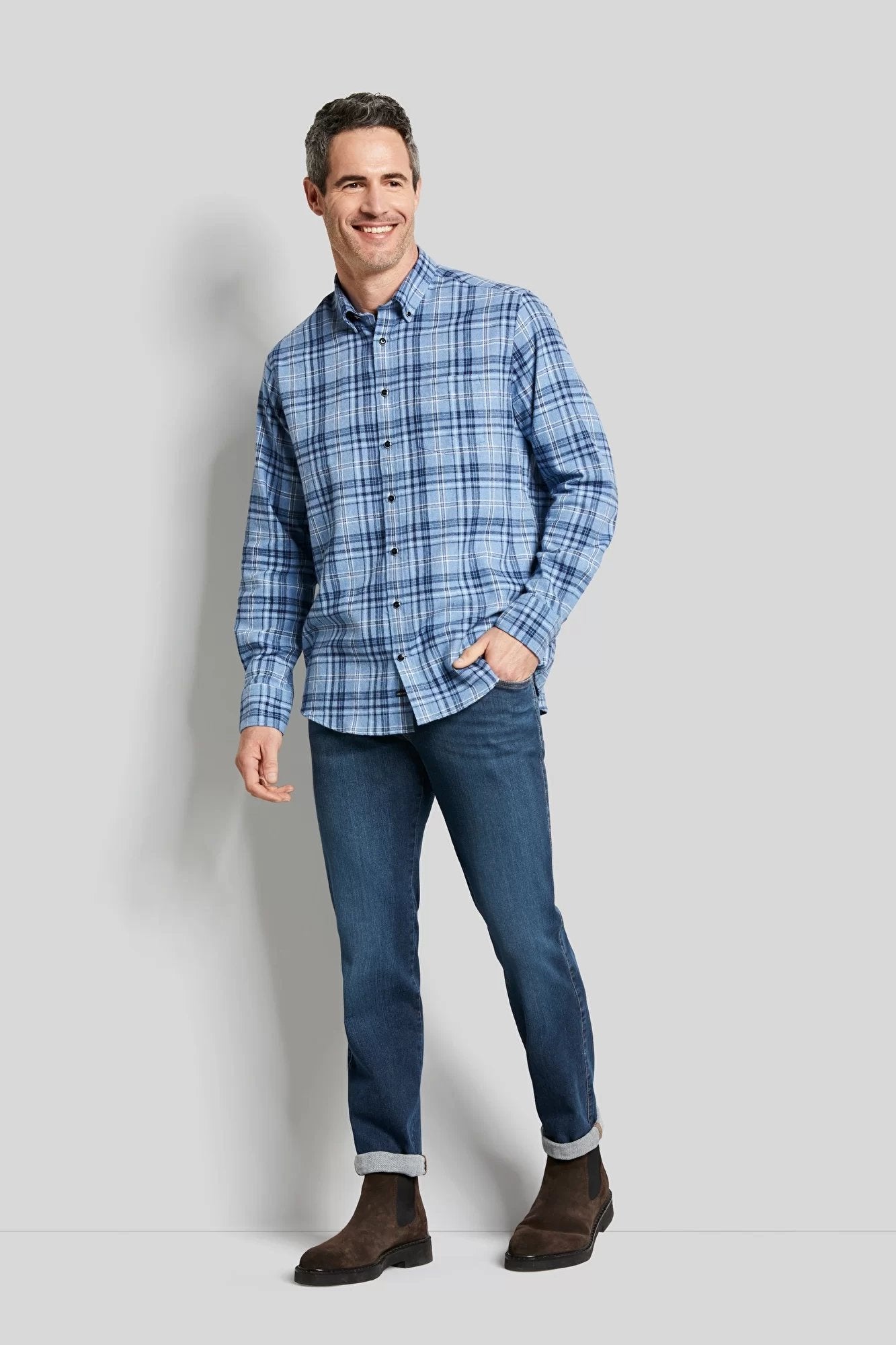 BUGATTI Men's Stone Wash Jeans - Classic Blue Denim Pants for Casual Wear | Perfect for Everyday Outfits, Work & Weekend Style