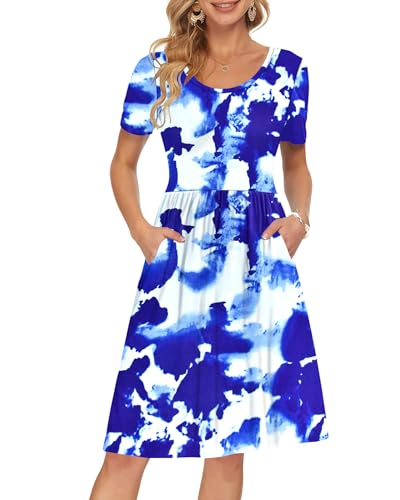 02-blue White Flower