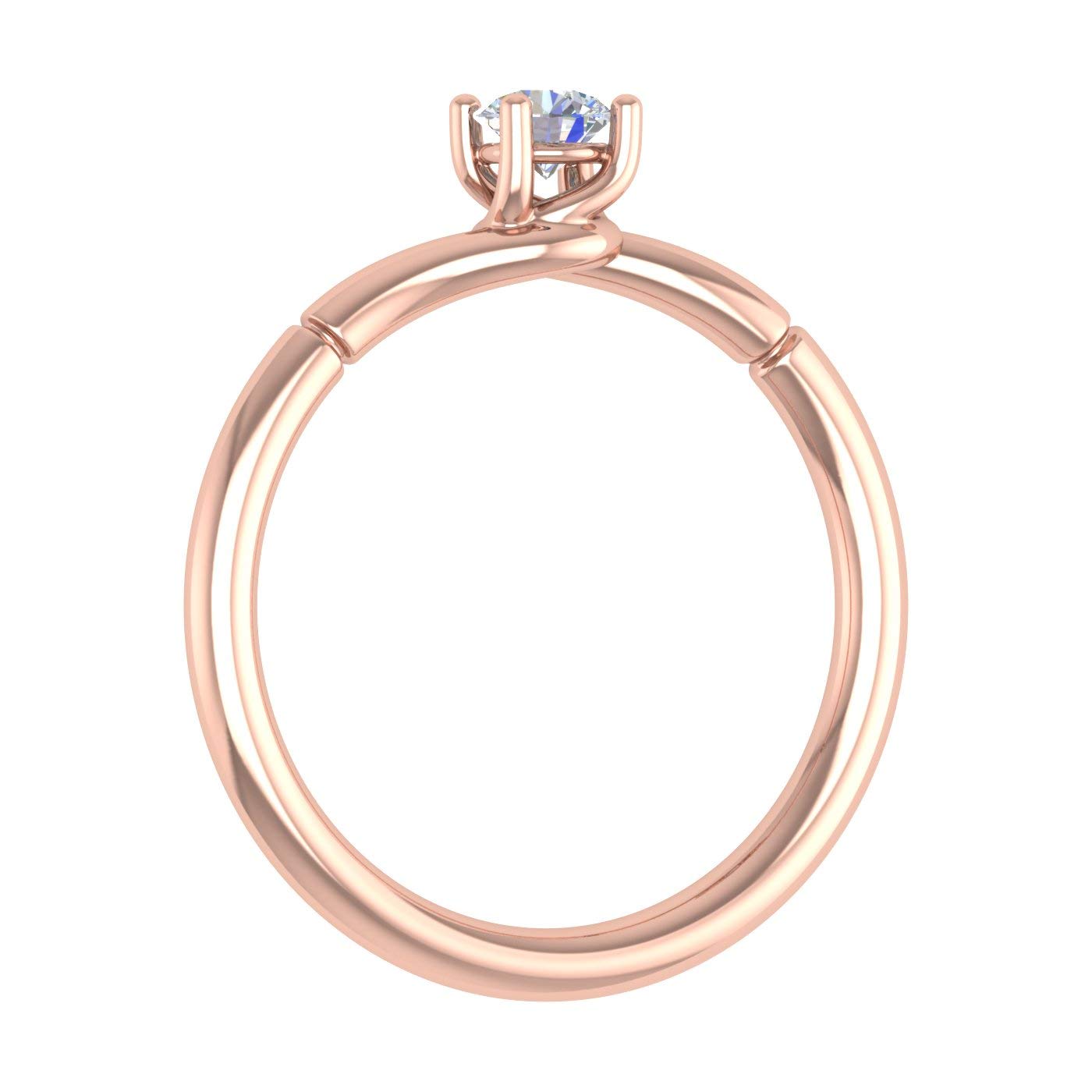 1/4 Carat 4-Prong Solitaire Diamond Engagement Ring in 10K Gold - Perfect for Proposals, Anniversaries & Wedding Bands