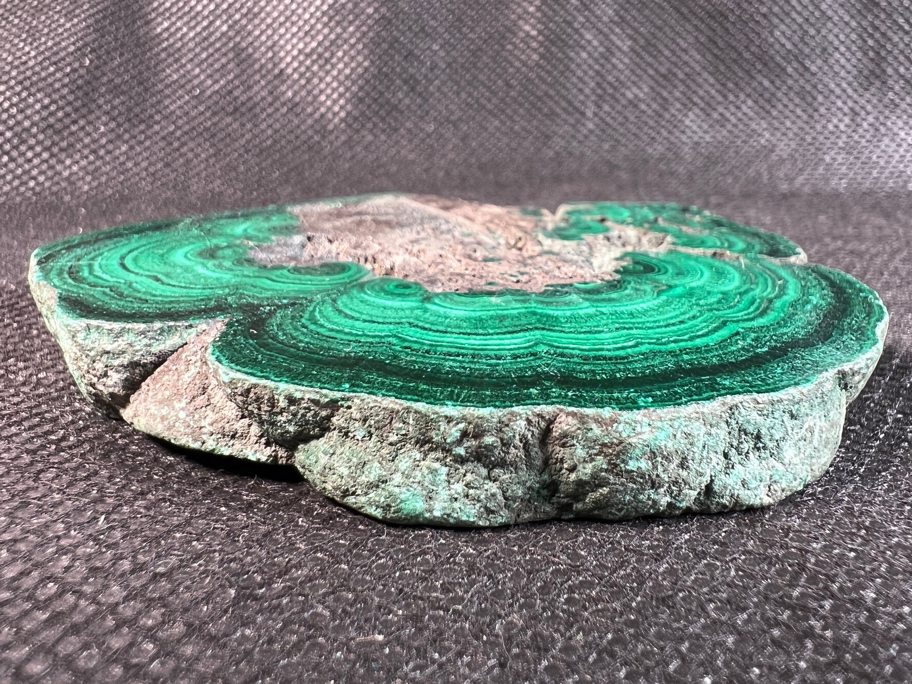 Premium Natural Malachite Crystal Slab - Polished Green Malachite Stone for Jewelry Making, Healing Crystals, Unique Spiritual Gift & Home Decor | Perfect for Meditation, Energy Work & Crystal Collections
