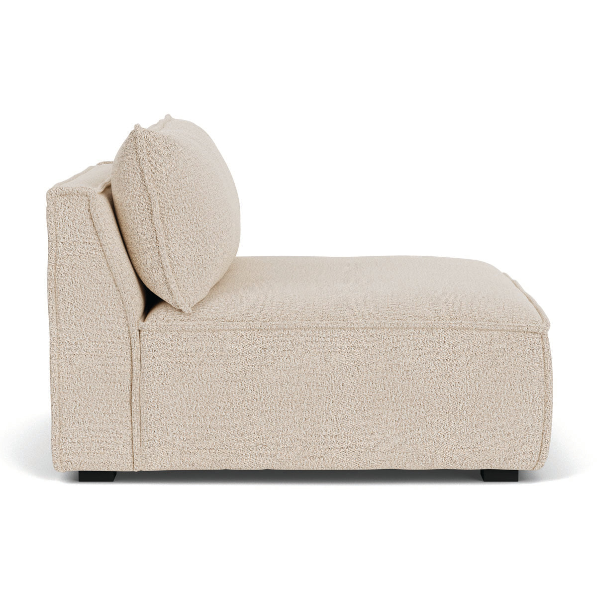 Daphne Boucle Modular 1-Seater Sofa (Armless) - Modern Living Room Furniture for Small Spaces & Apartments