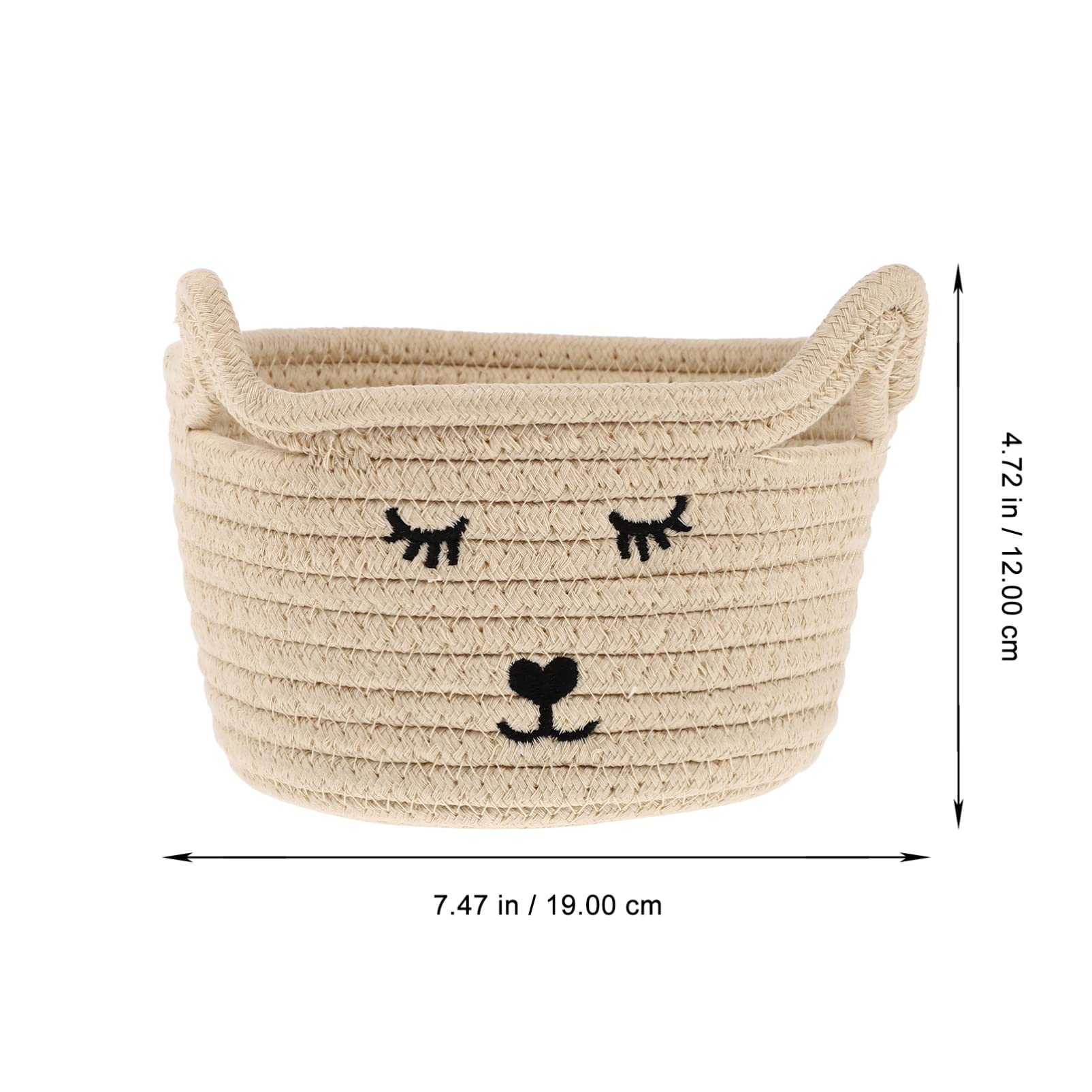 Cabilock Cotton Rope Storage Basket - Multipurpose Organizer for Office, Desktop, Bathroom & Home Decor - Perfect for Organizing Keys, Mail, Toys & More