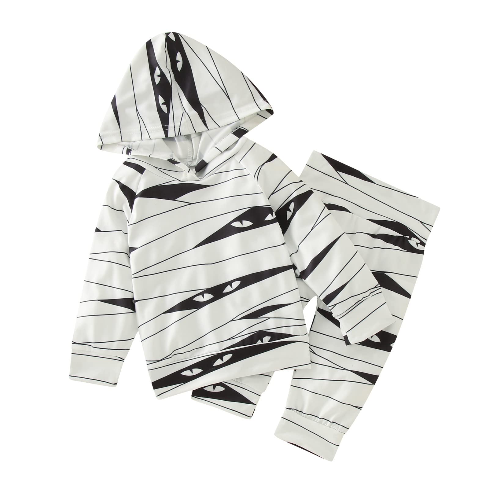 **Adorable Halloween Outfit for Newborn Baby Boys & Girls - Striped T-Shirt & Pants Set - Perfect for Halloween Parties, Trick or Treating & Photo Shoots**