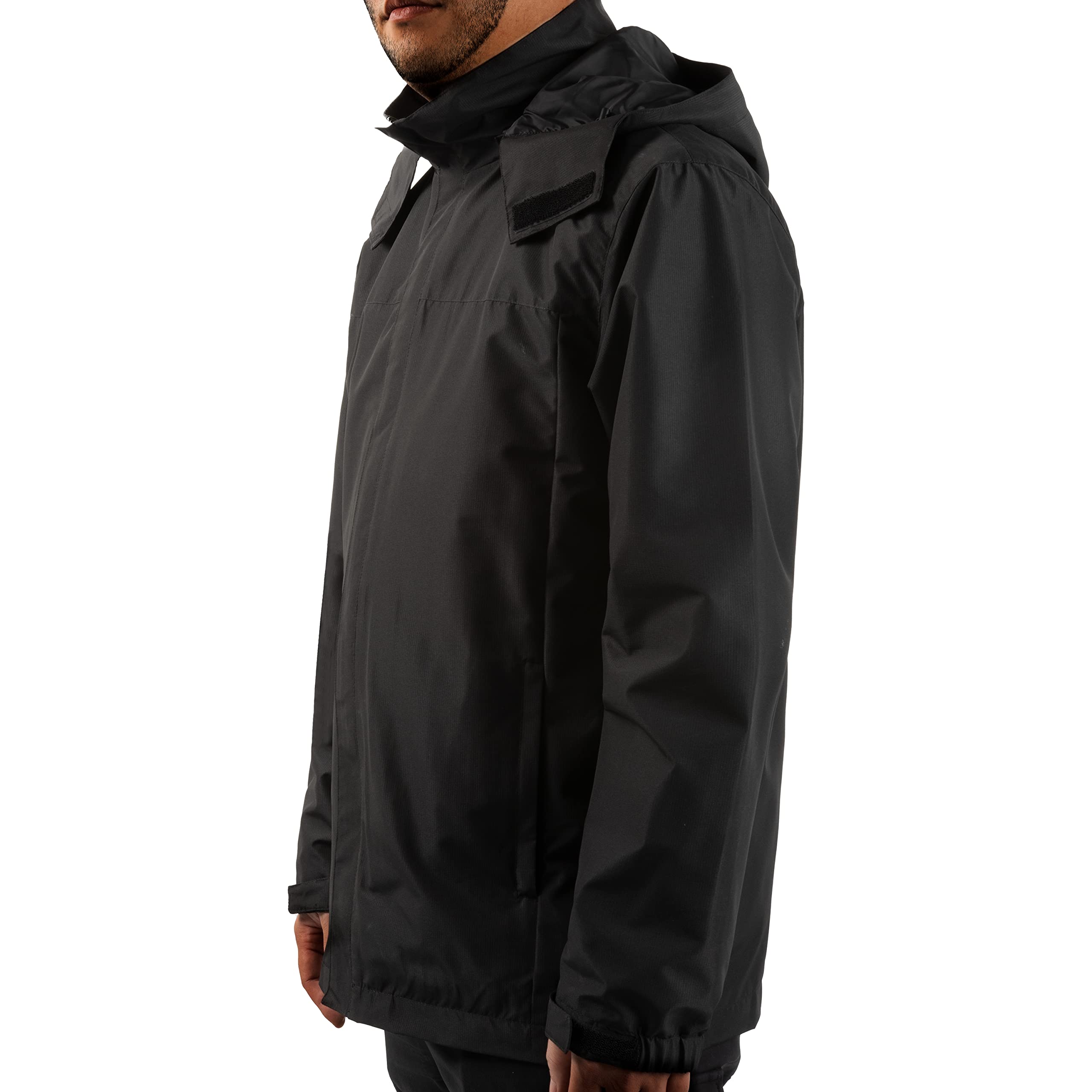 Men's Lightweight Waterproof Rain Jacket with Hood for Hiking & Outdoor Travel