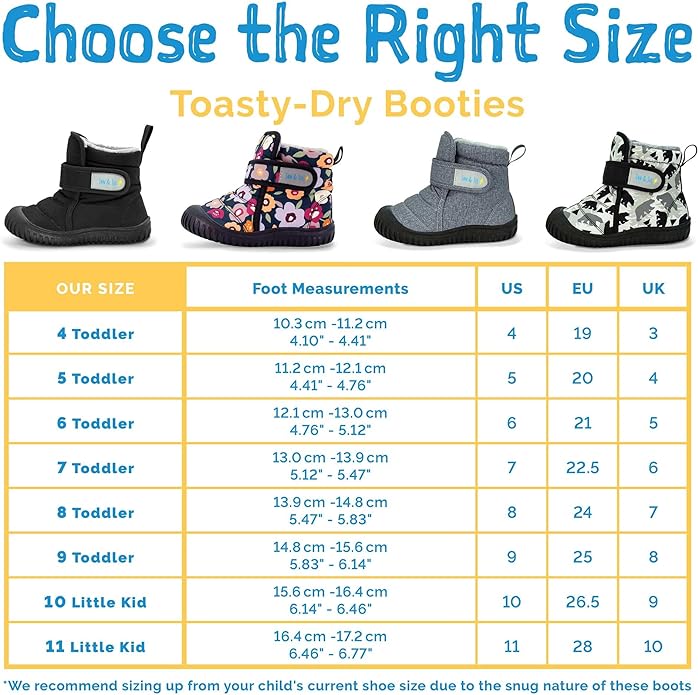 Jan & Jul Black Toasty Dry Booties - Waterproof Winter Boots for Kids - Perfect for Snow Play, Rainy Days & Cold Weather Outdoor Activities