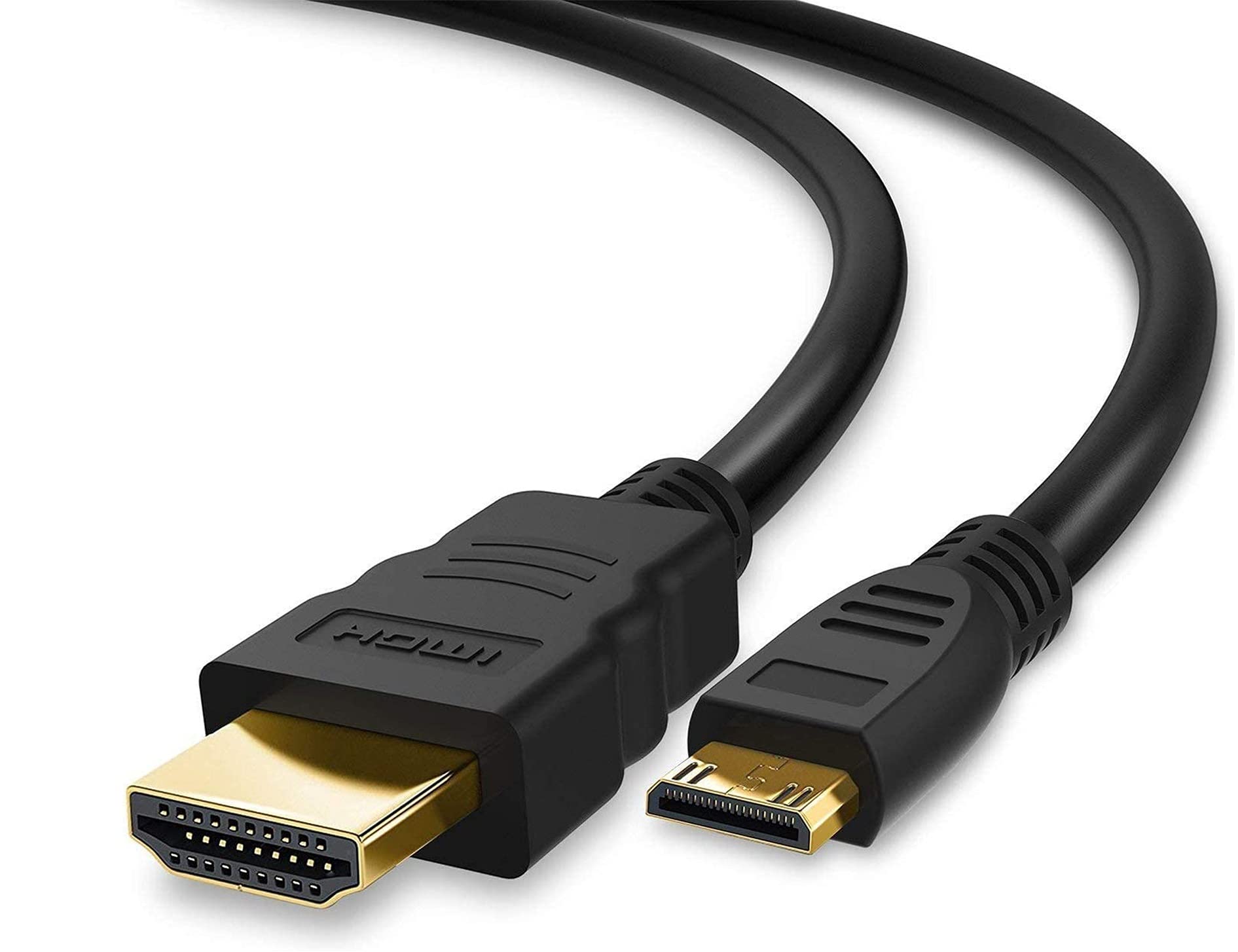 BRENDAZ Mini HDMI to HDMI Cable (15ft) - Compatible with Nikon D3300, D3200, D5300, D5600, D7000, D7100, D7200, D3, D300s, D3x DSLR Cameras - High-Speed Digital Video Audio Transmission for Photography & Home Theater Setups