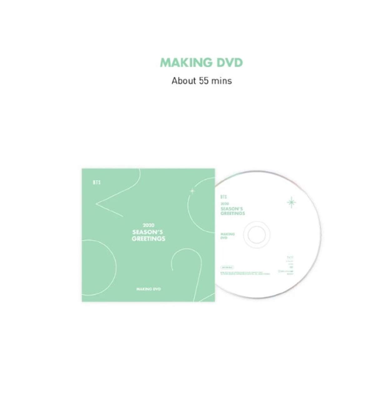 BTS Bangtan Boys 2020 Season's Greetings Calendar Set with Making DVD & Love Yourself 'Tear' Silicon ID Card Badge Holder - Kpop Merchandise for ARMY Fans | Perfect for Collectors, Room Decor, and Fan Meetings
